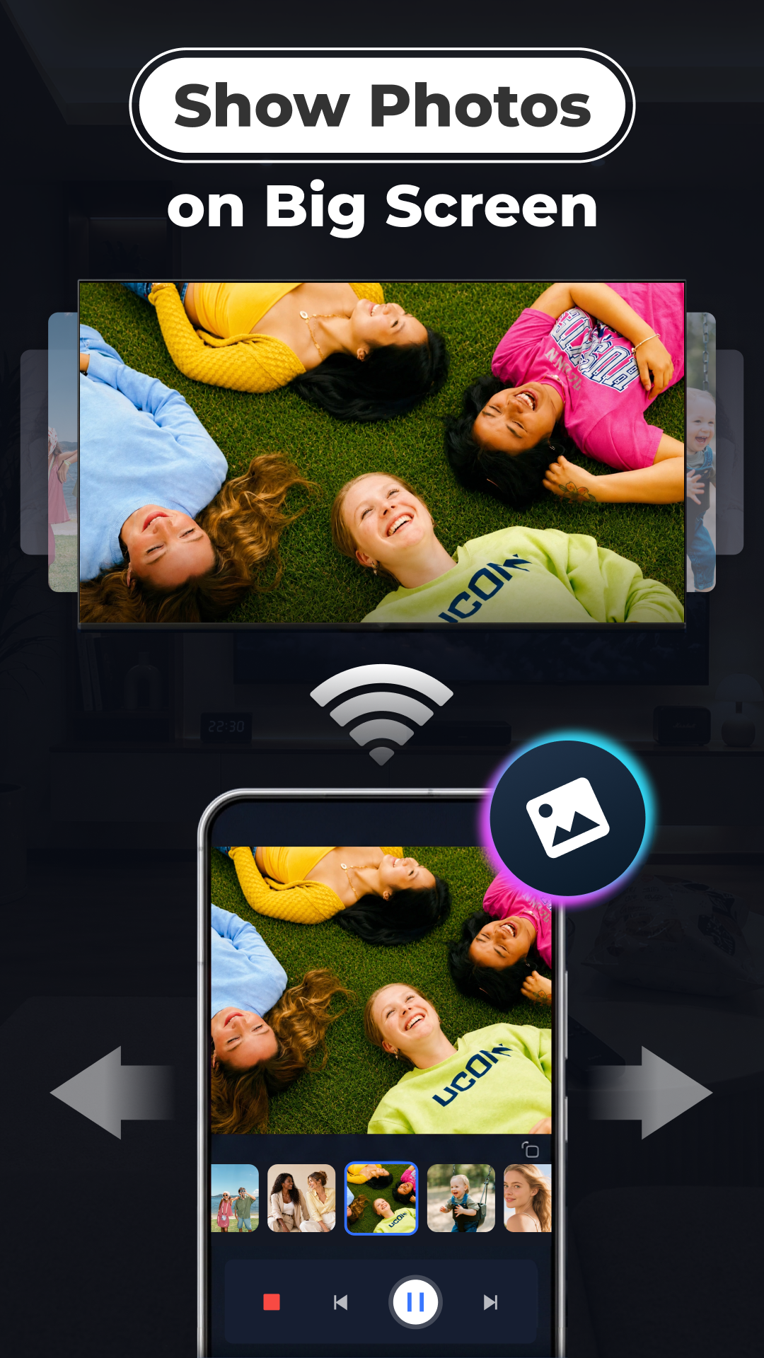 اسکرین شات 3 برنامه Screen Mirroring & TV Cast