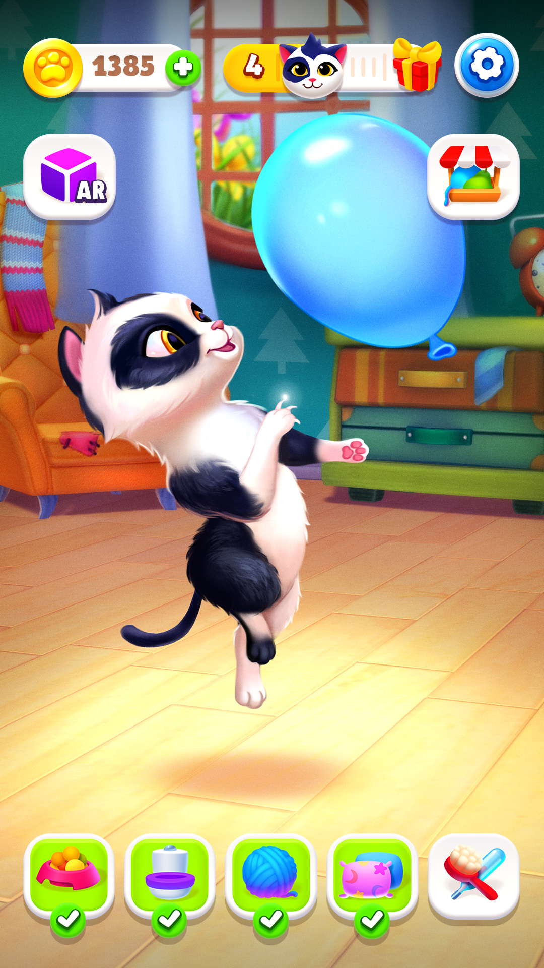 اسکرین شات 4 بازی My Cat - Pet Games: Tamagotchi