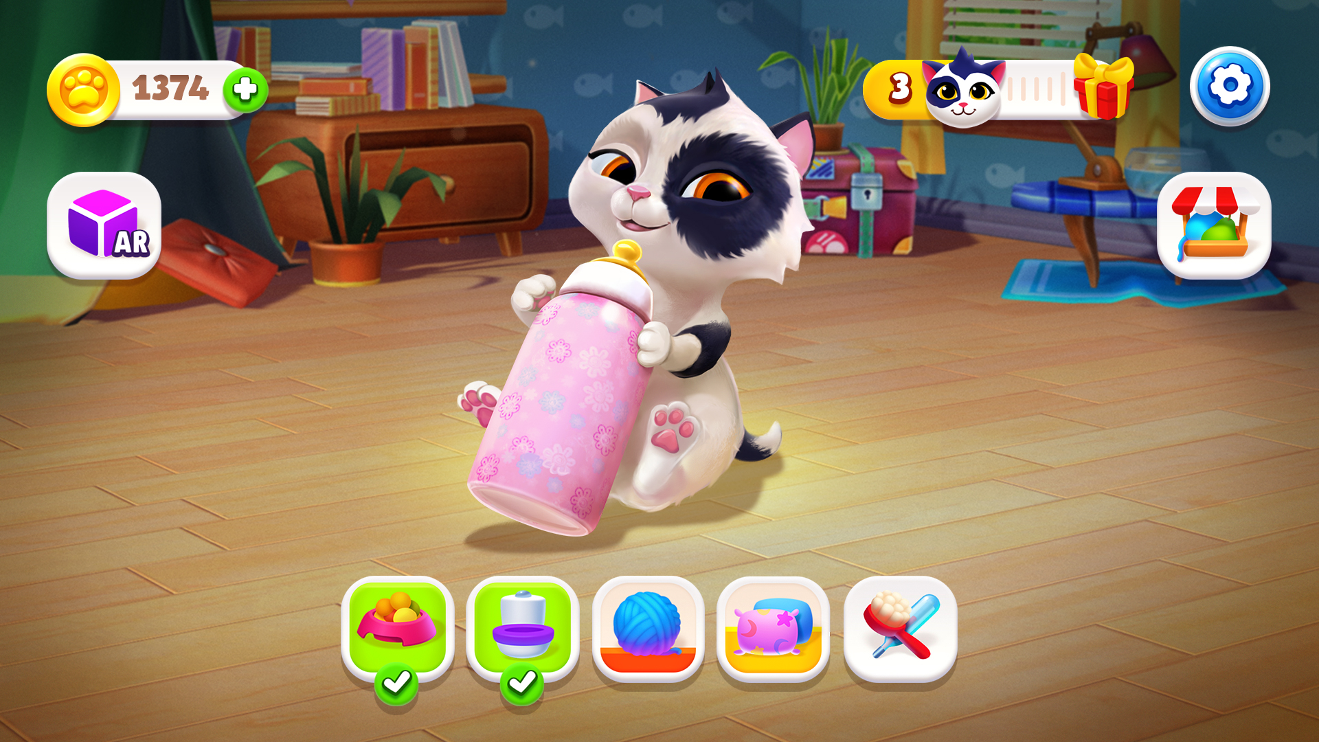 اسکرین شات 7 بازی My Cat - Virtual pet simulator