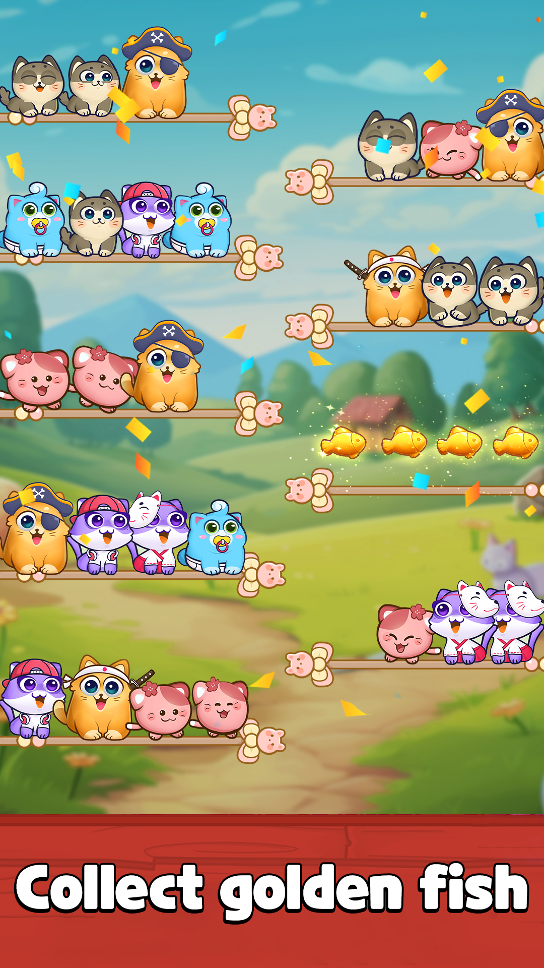 اسکرین شات 3 بازی Cat Sort Puzzle: Cute Pet Game