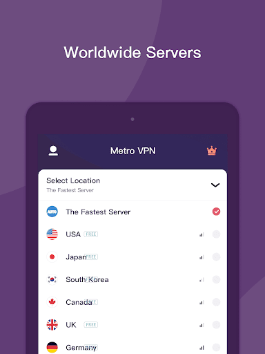 اسکرین شات 5 برنامه Metro VPN