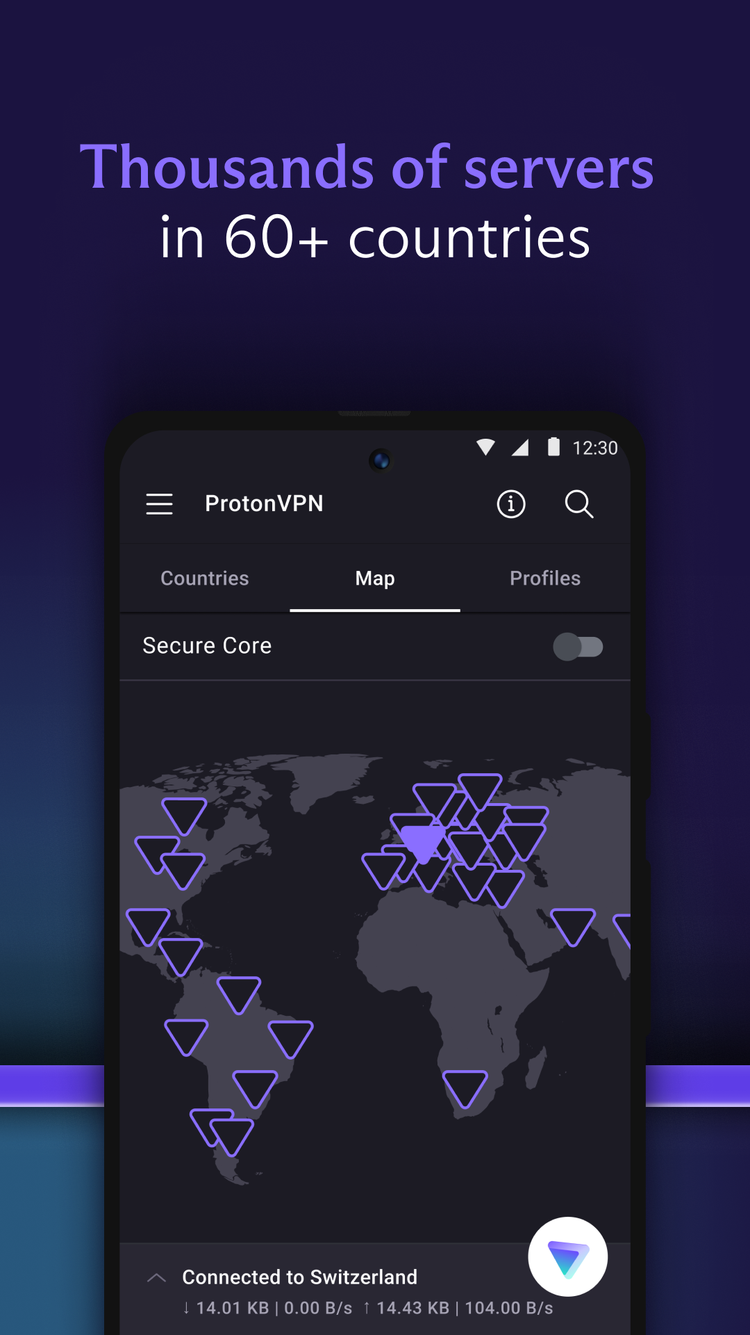 دانلود برنامه Proton VPN Private, Secure برای اندروید مایکت