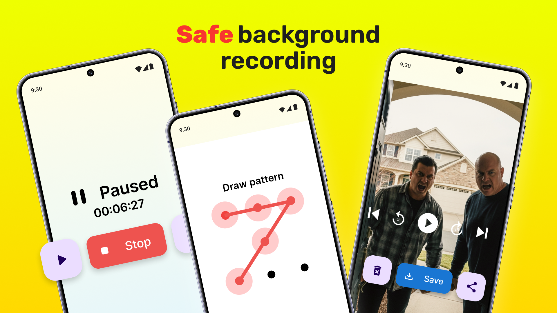 اسکرین شات 1 برنامه Closed Camera - Video Recorder