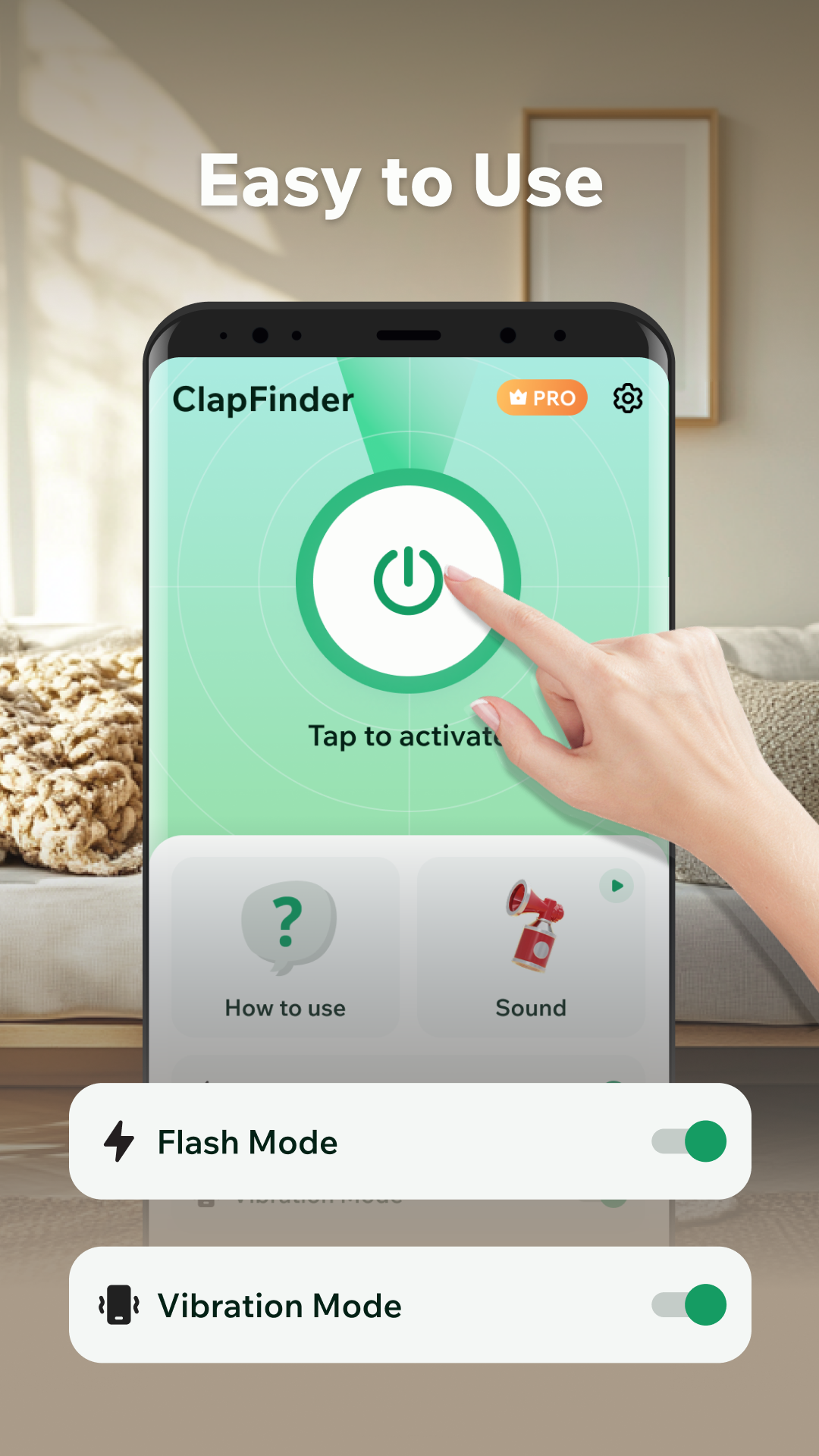 اسکرین شات 3 برنامه Clap to Find My Phone: Whistle
