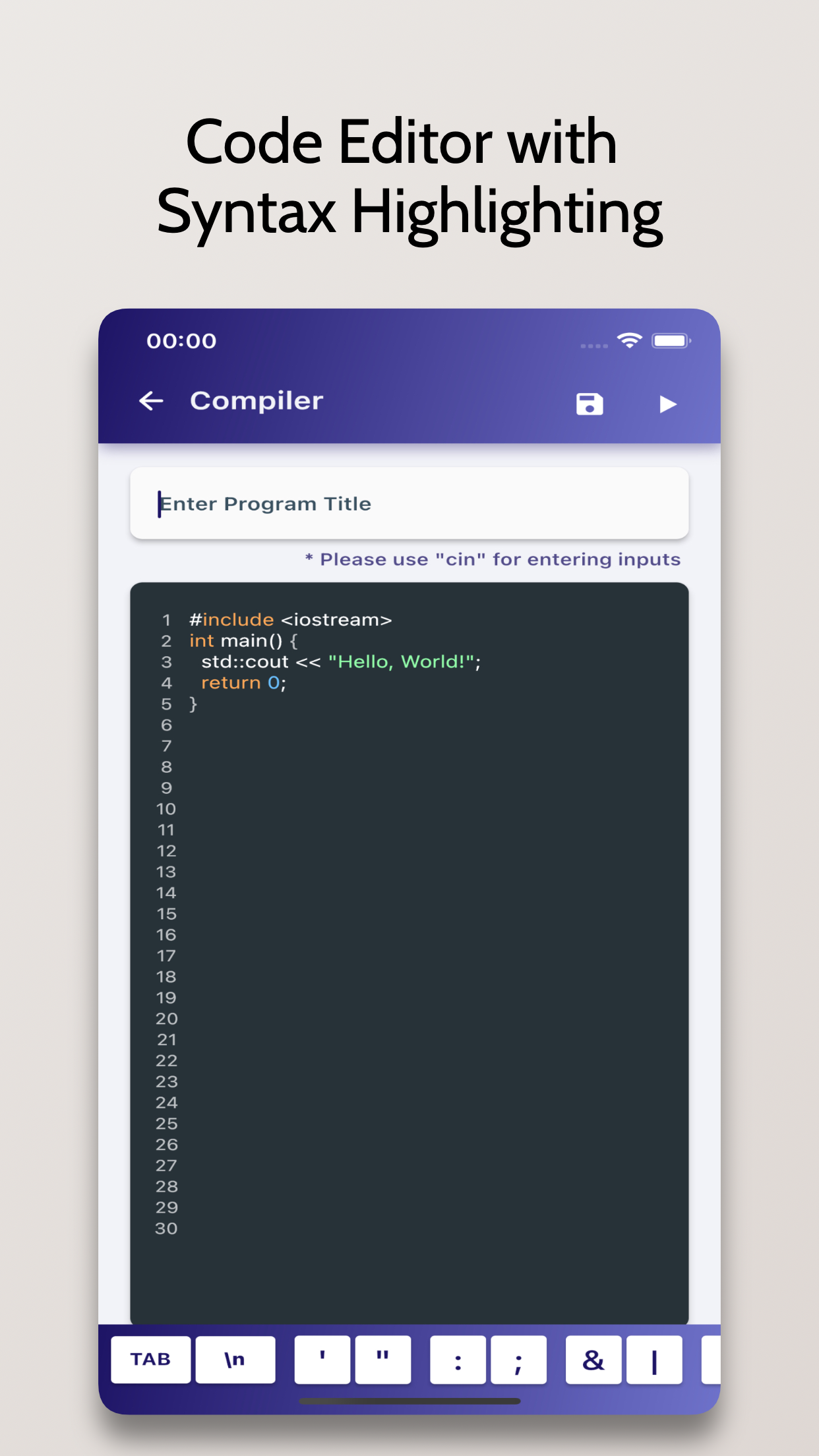 اسکرین شات 3 برنامه C++ Compiler - Run .cpp Code