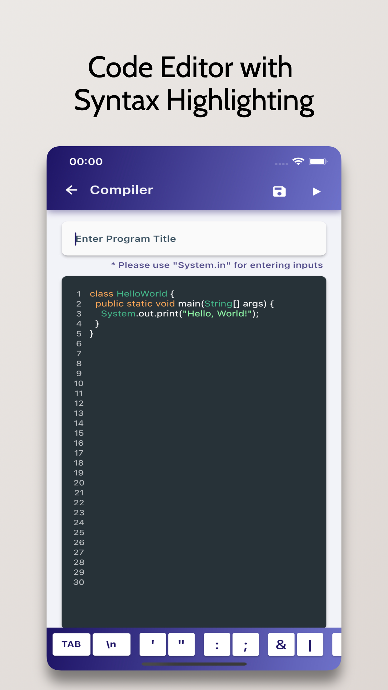 اسکرین شات 3 برنامه Compile Java - Run .java Code