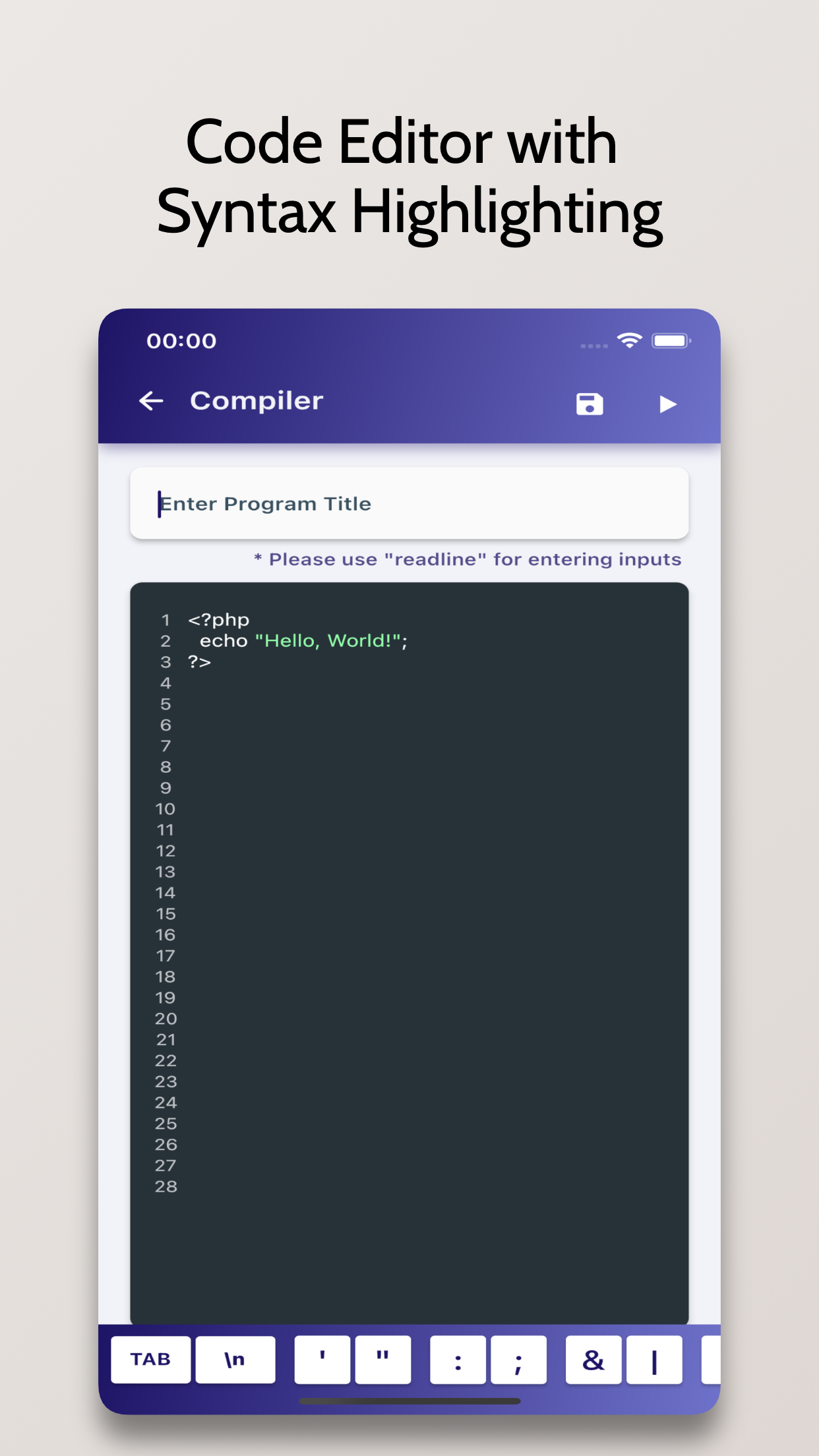 اسکرین شات 3 برنامه PHP Compiler - Run .php Code