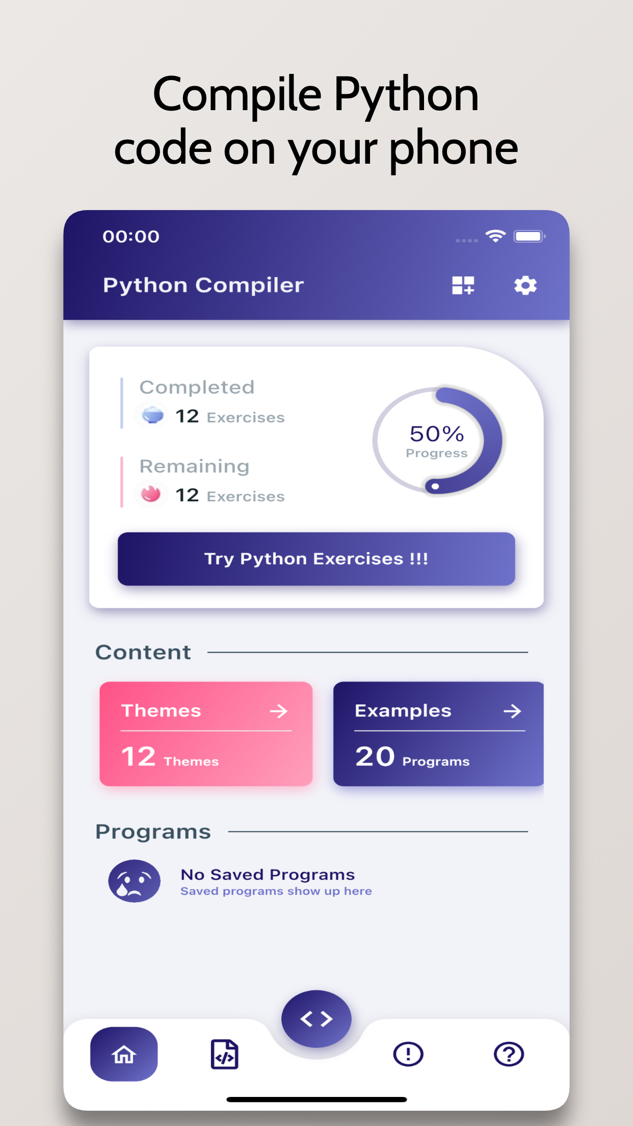 اسکرین شات 1 برنامه Python Compiler - Run .py Code