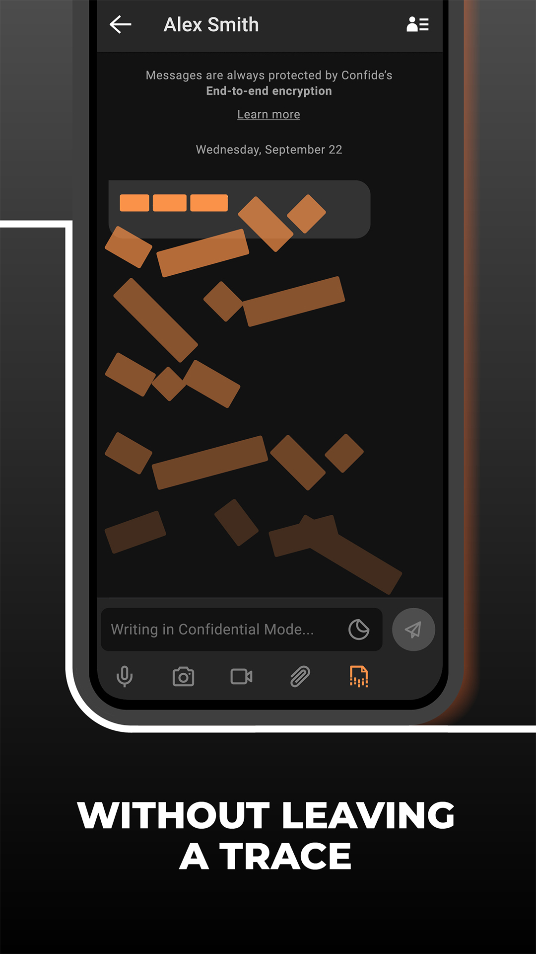 اسکرین شات 4 برنامه Confide - secure messenger