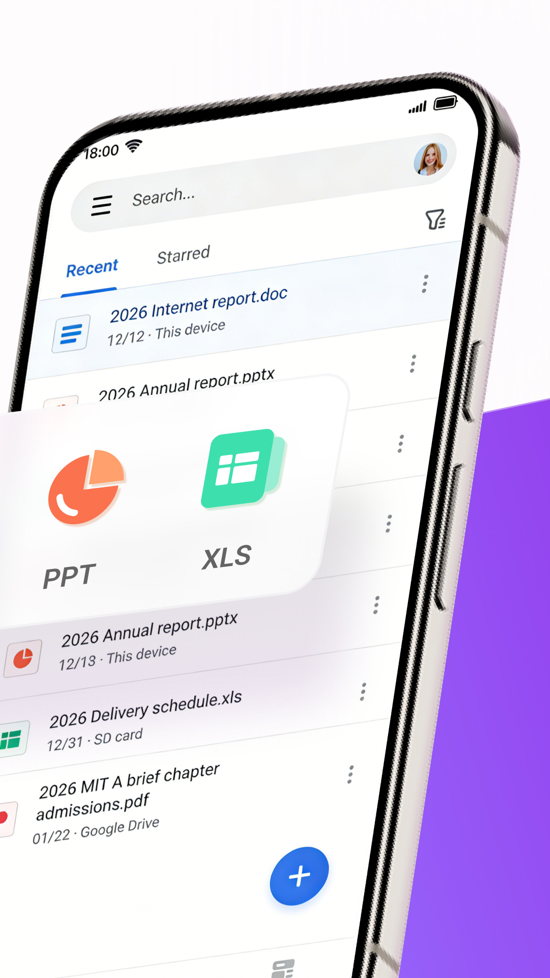 اسکرین شات 2 برنامه WPS Office-PDF, Word, Sheet