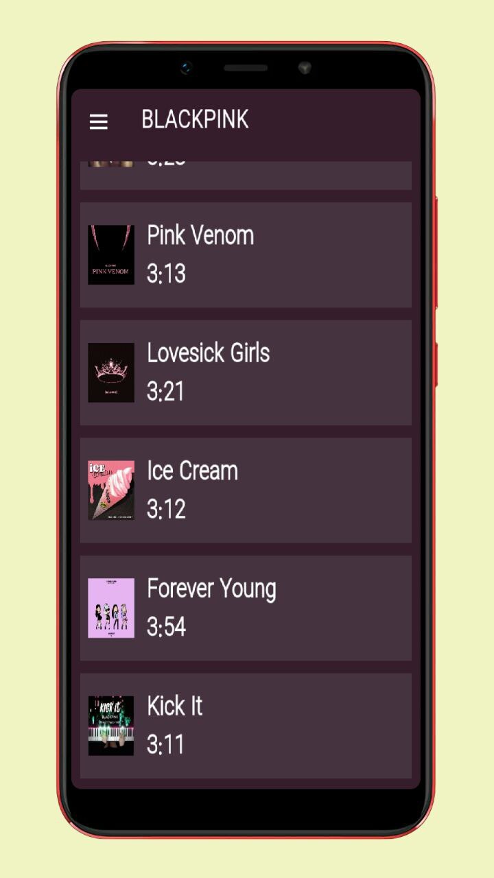اسکرین شات 3 برنامه آهنگ های بلک پینک blackpink