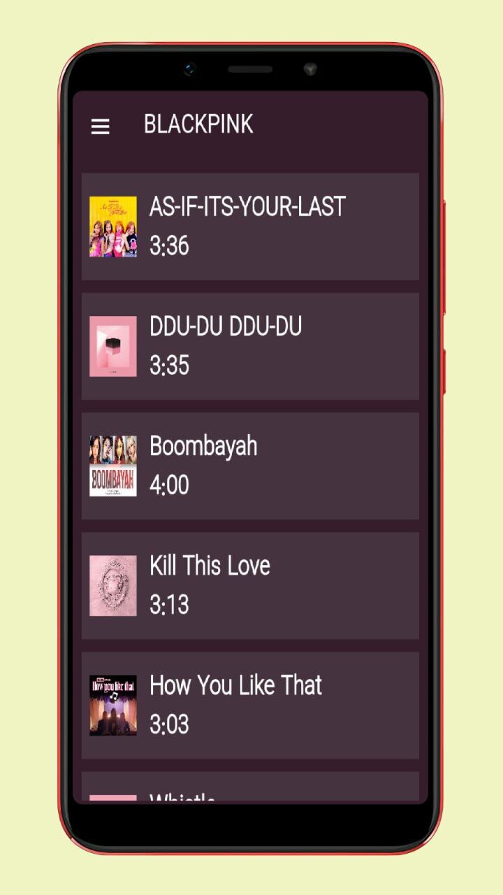اسکرین شات 2 برنامه آهنگ های بلک پینک blackpink