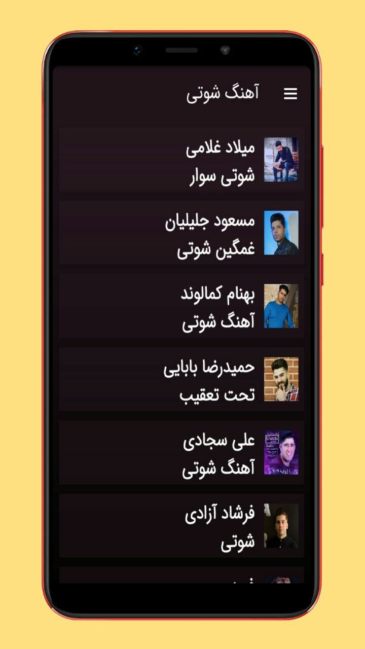 اسکرین شات 3 برنامه آهنگ های شوتی سواران