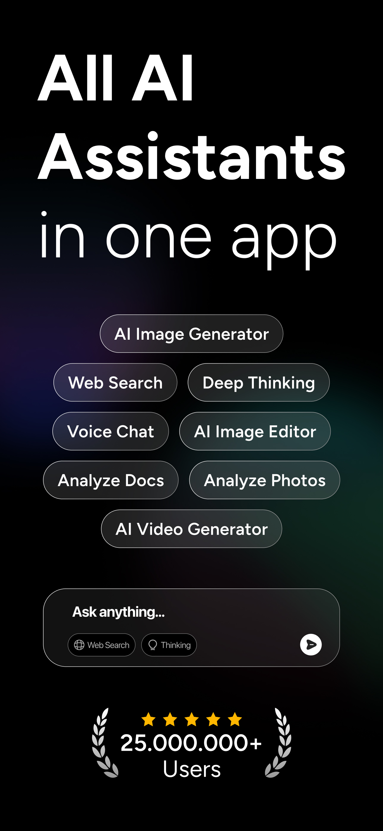 اسکرین شات 1 برنامه Chatbot AI Assistant - Genie