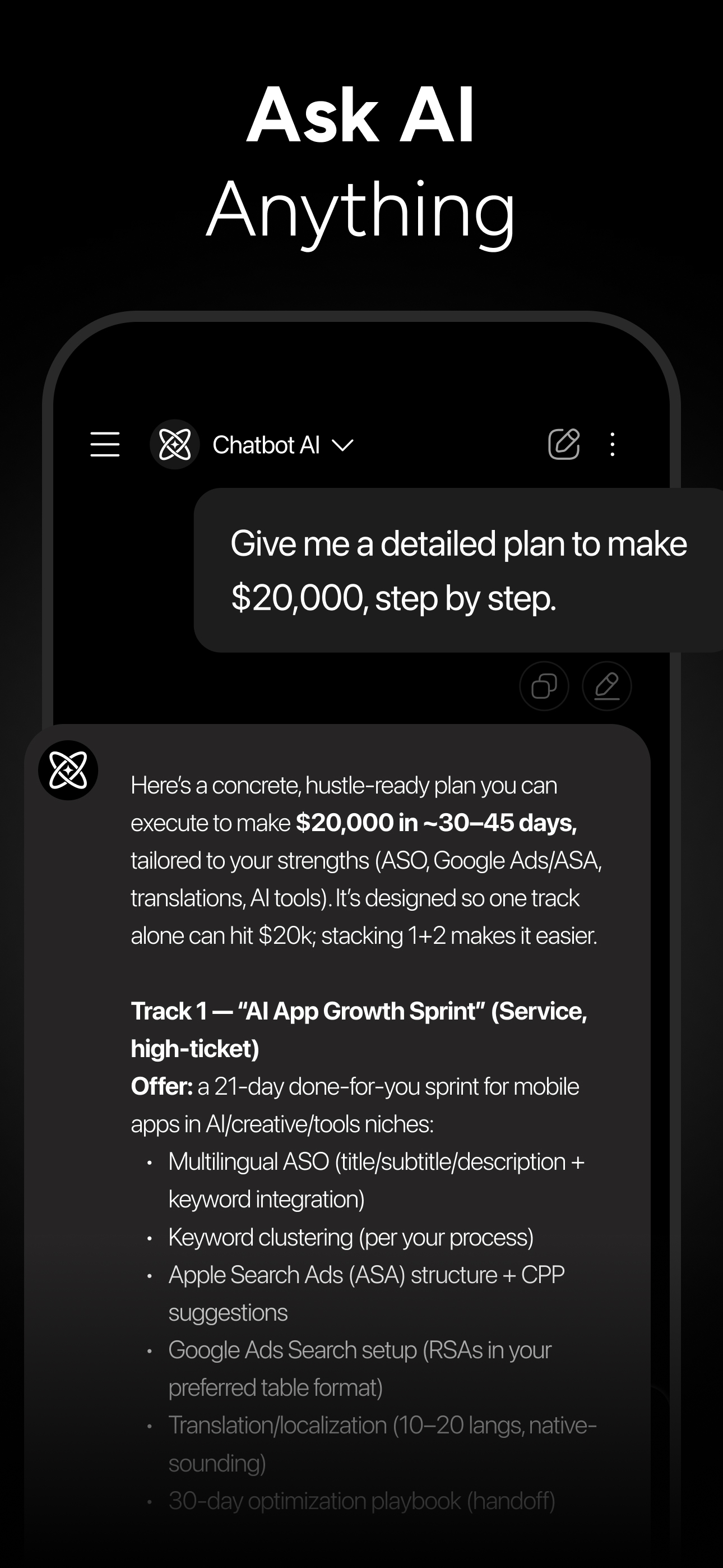 اسکرین شات 2 برنامه Chatbot AI Assistant - Genie