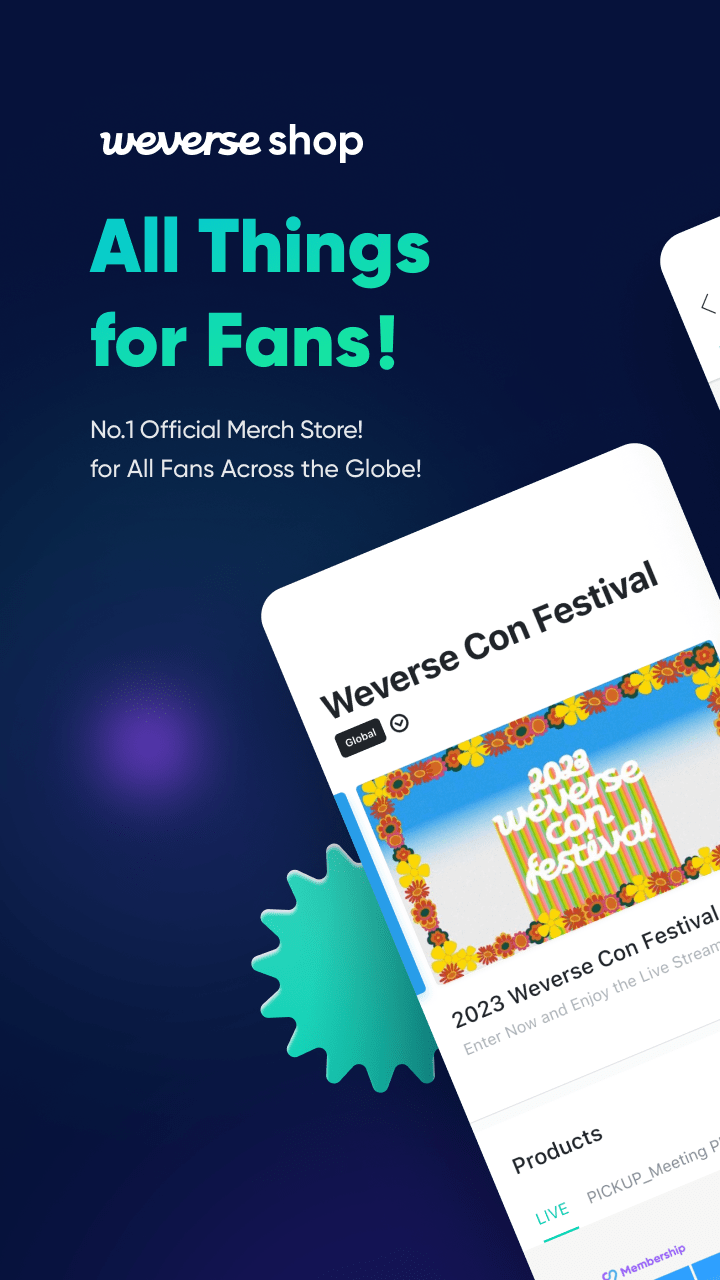 اسکرین شات 1 برنامه Weverse Shop