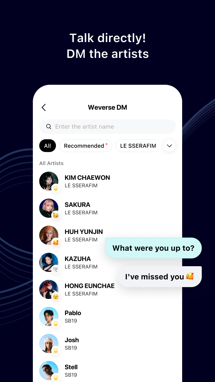 اسکرین شات 5 برنامه ویورس (weverse)