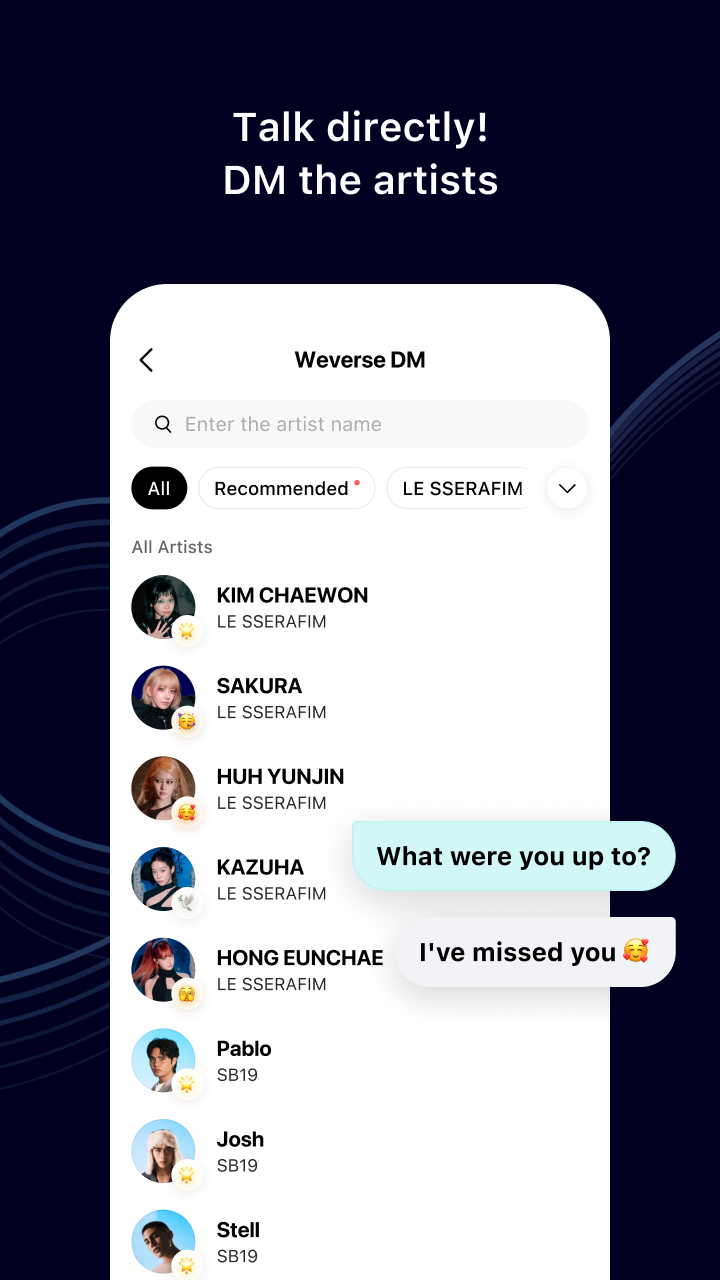اسکرین شات 5 برنامه ویورس (weverse)