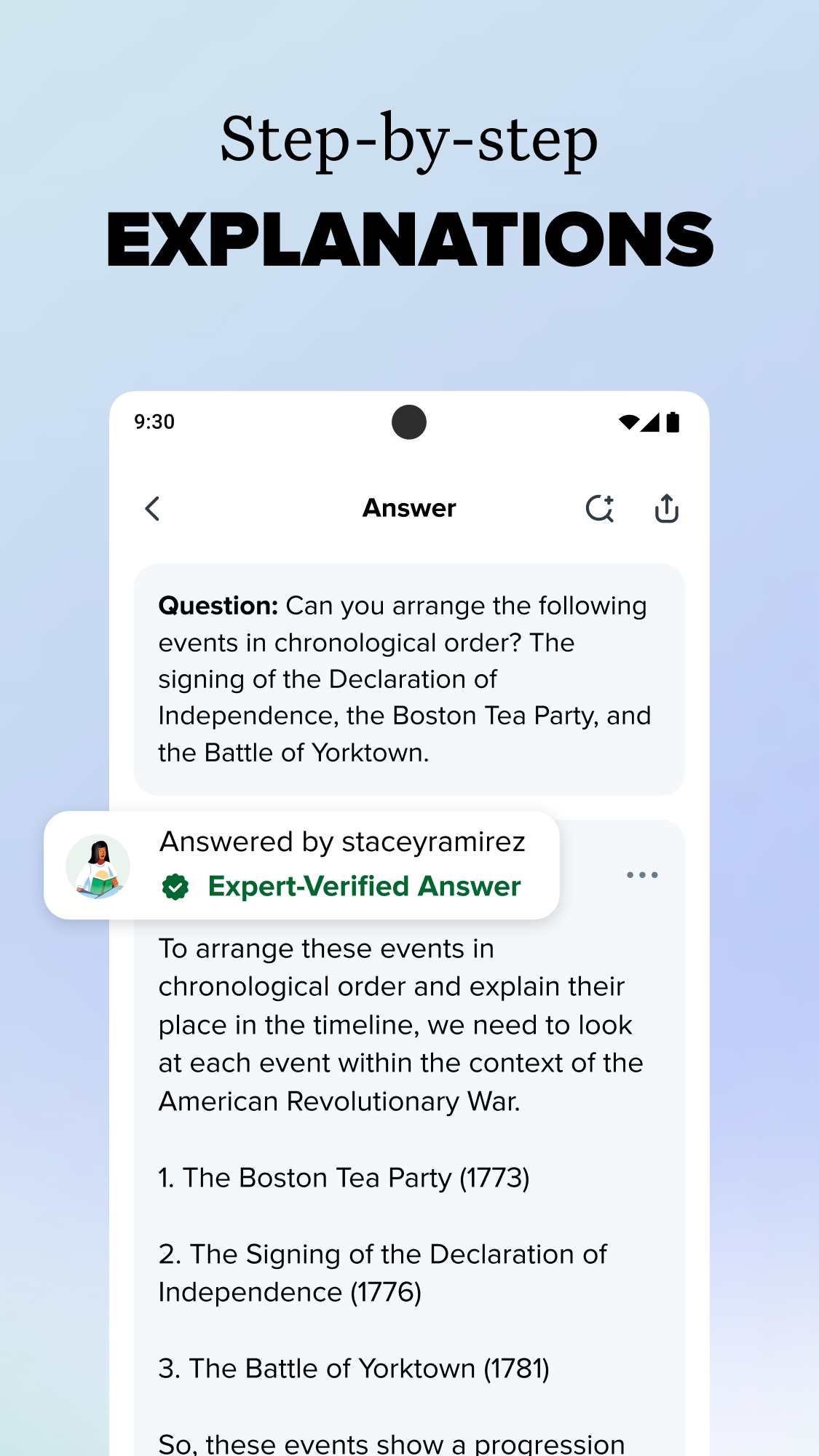اسکرین شات 4 برنامه Brainly: AI Homework Helper