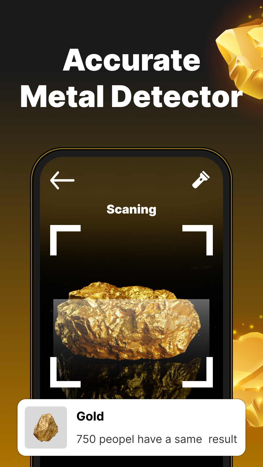 اسکرین شات 1 برنامه Gold Metal Finder: Gold Finder