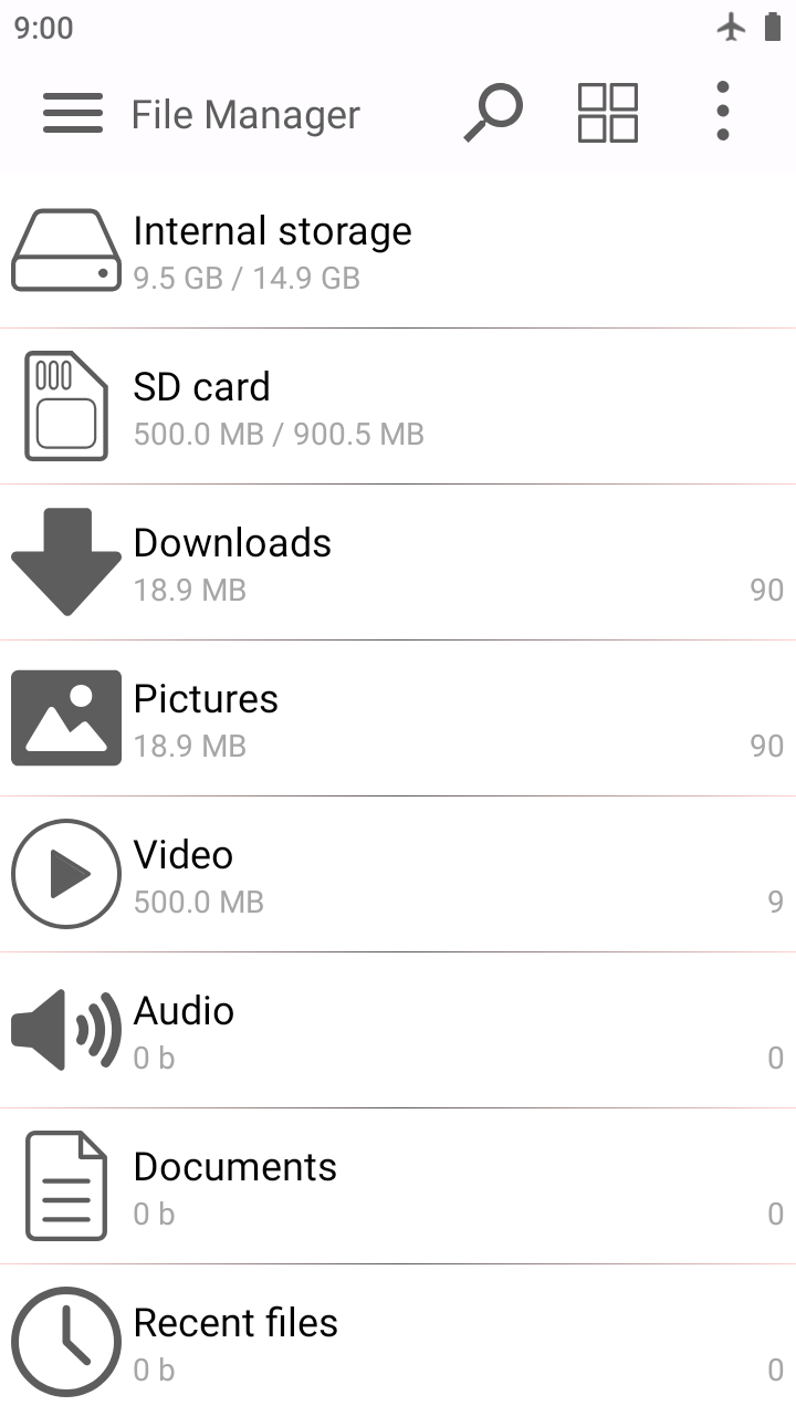 اسکرین شات 1 برنامه File explorer