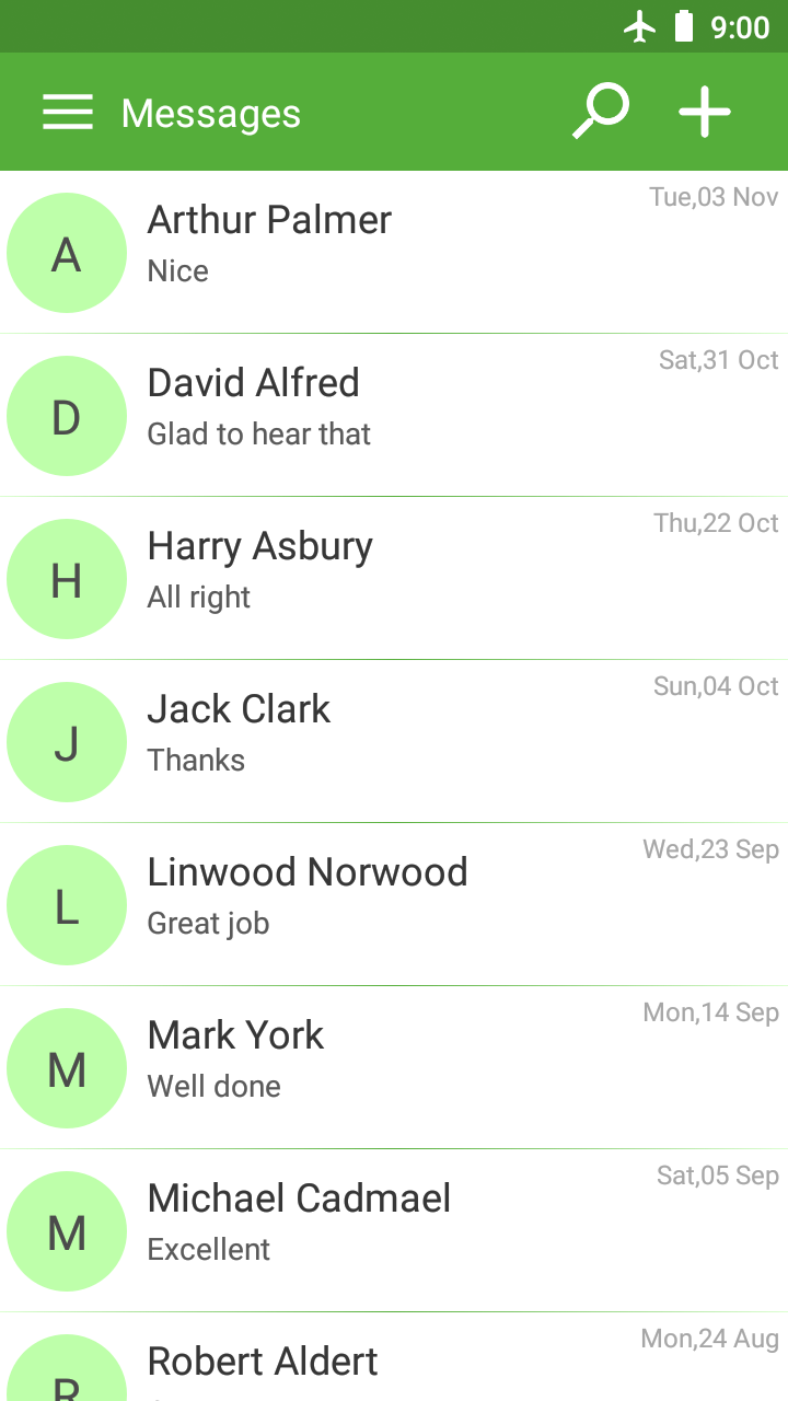 اسکرین شات 1 برنامه SMS text messaging