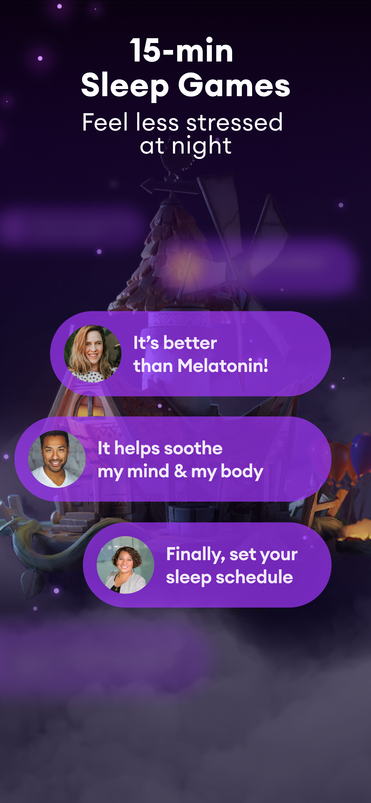 اسکرین شات 3 برنامه Loóna: Bedtime Calm & Sleep