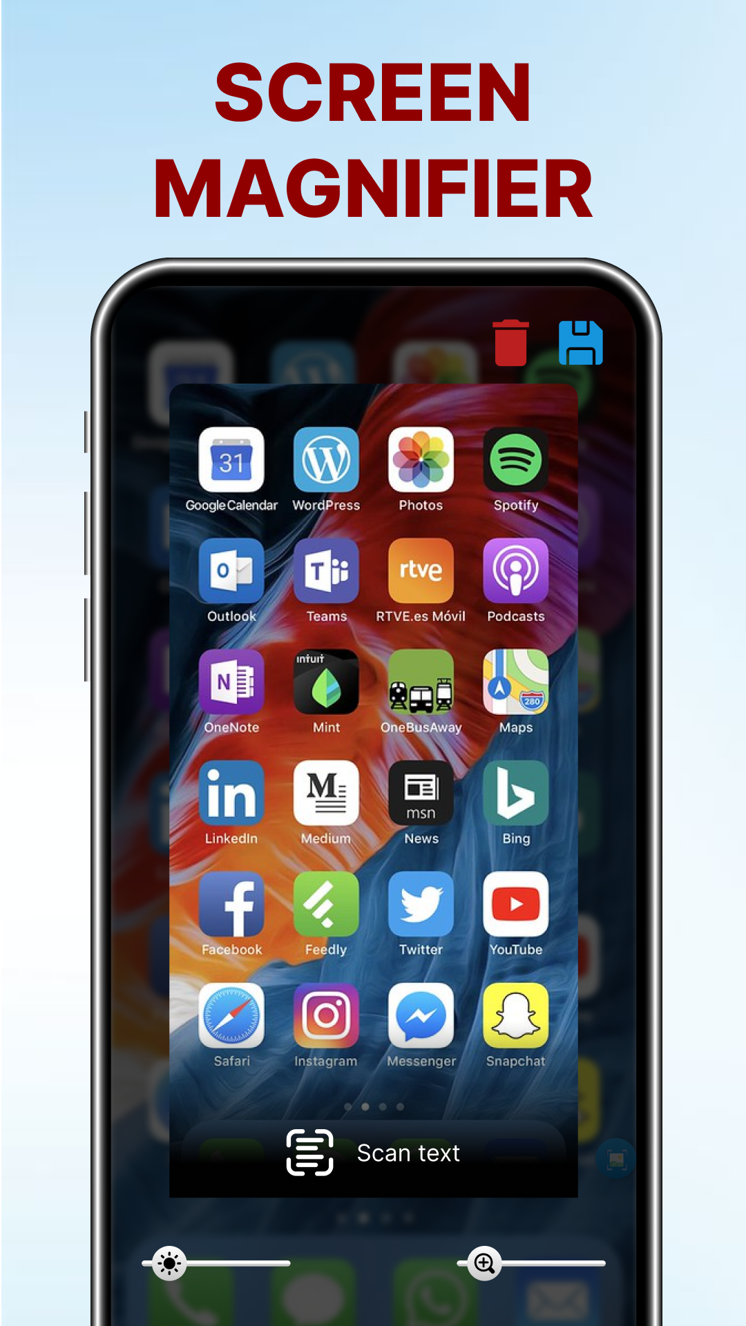 اسکرین شات 6 برنامه Magnifier: Magnifying glass