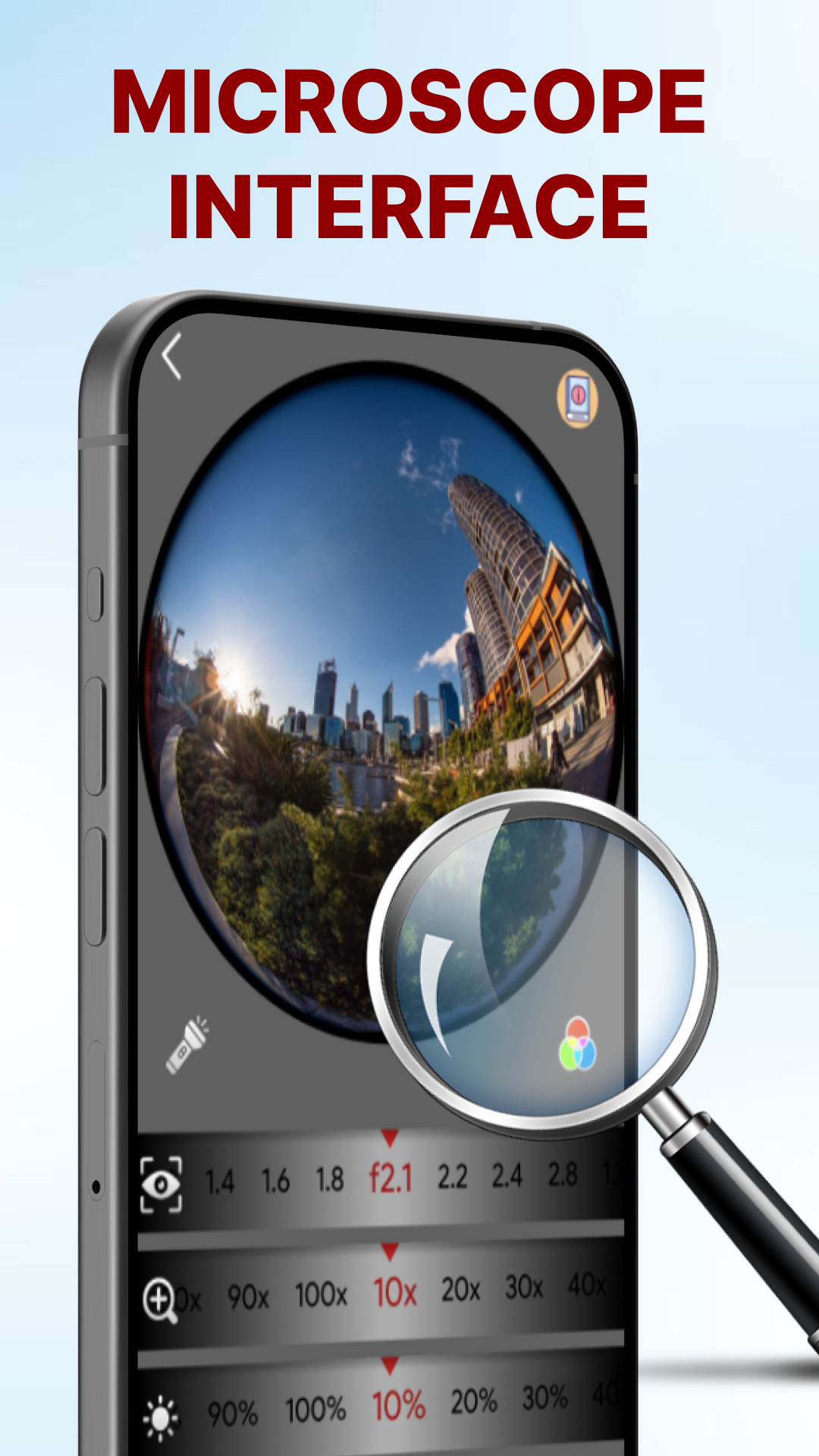 اسکرین شات 3 برنامه Magnifier: Magnifying glass