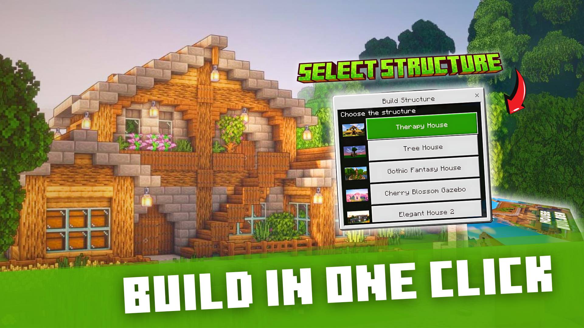 اسکرین شات 1 برنامه House Builder for Minecraft PE