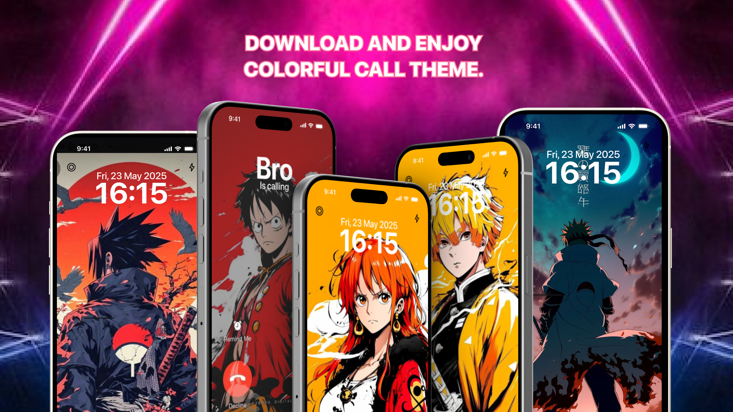 اسکرین شات 5 برنامه Color Phone Call-Wallpaper App