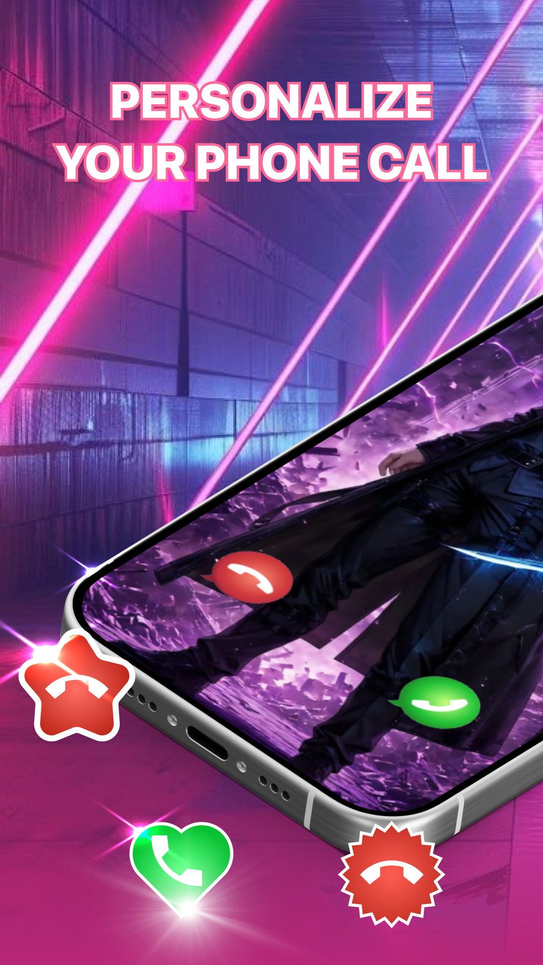 اسکرین شات 1 برنامه Color Phone Call-Wallpaper App