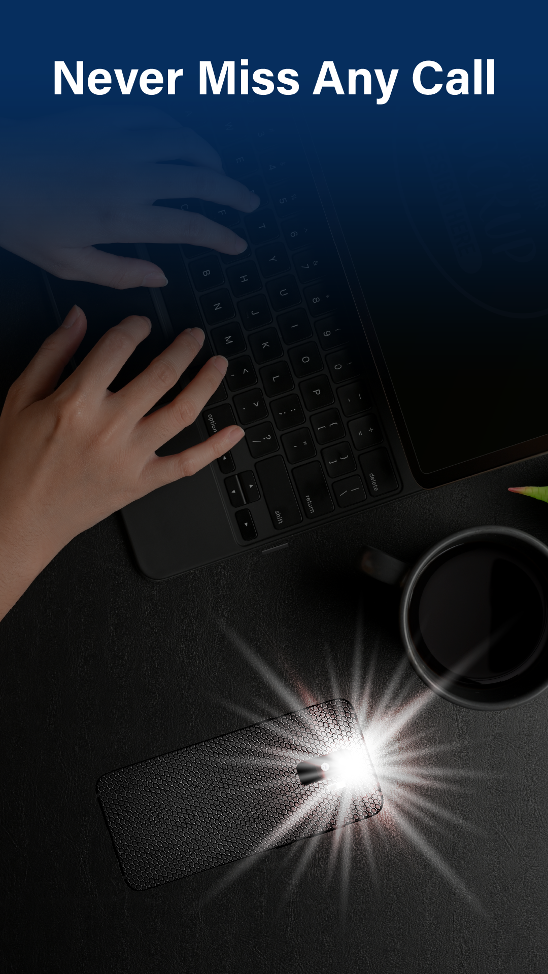 اسکرین شات 3 برنامه Flash Alert - Flashlight App