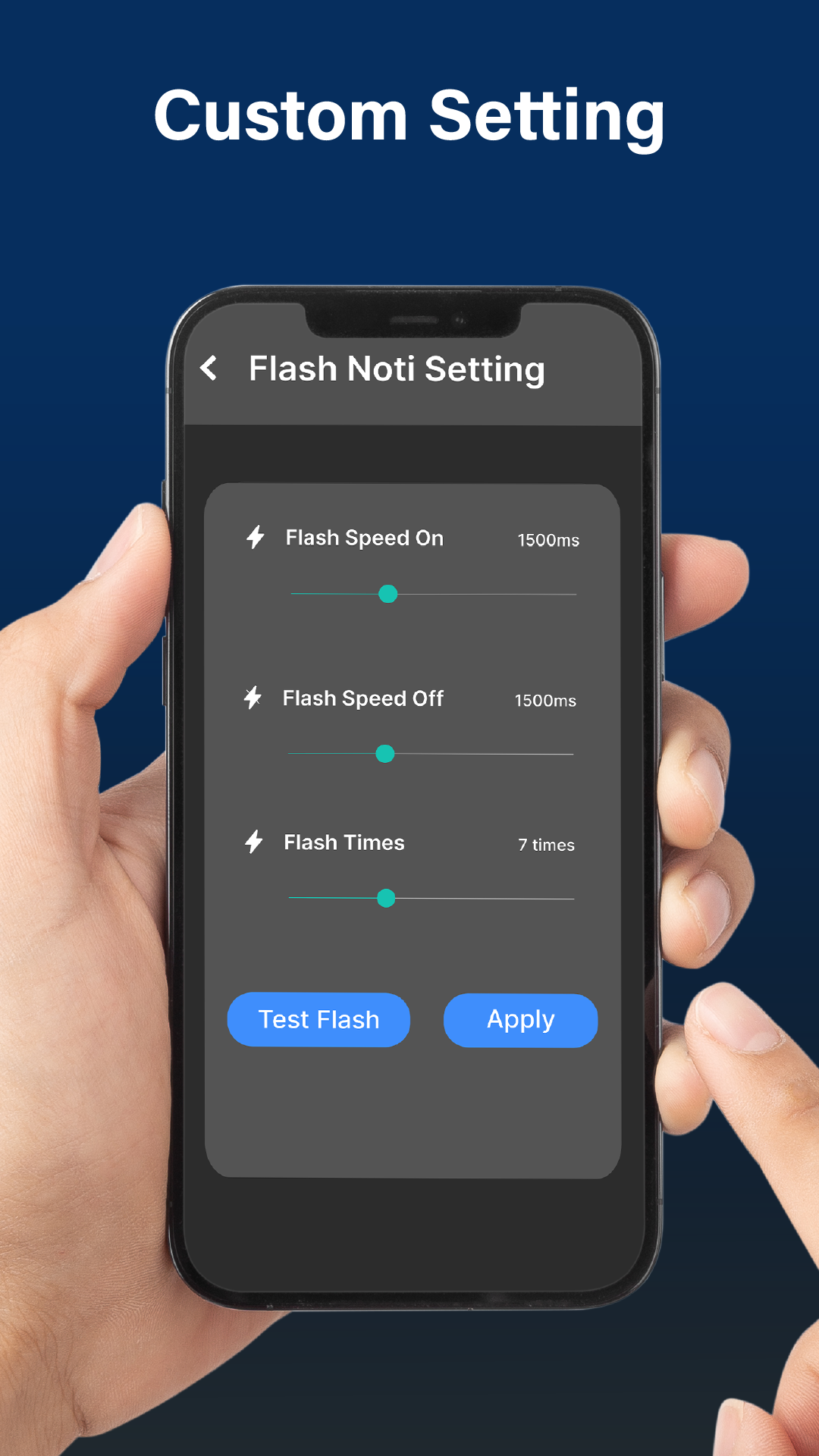 اسکرین شات 8 برنامه Flash Alert - Flashlight App