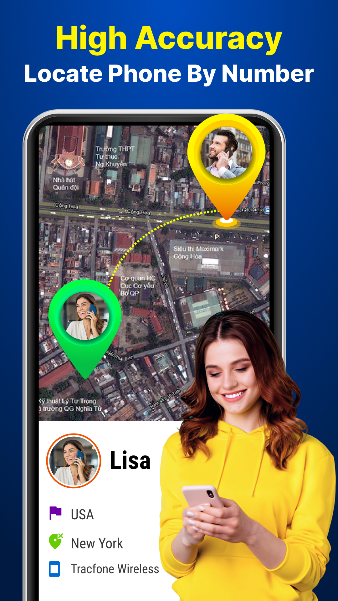 اسکرین شات 1 برنامه Mobile Number Locator
