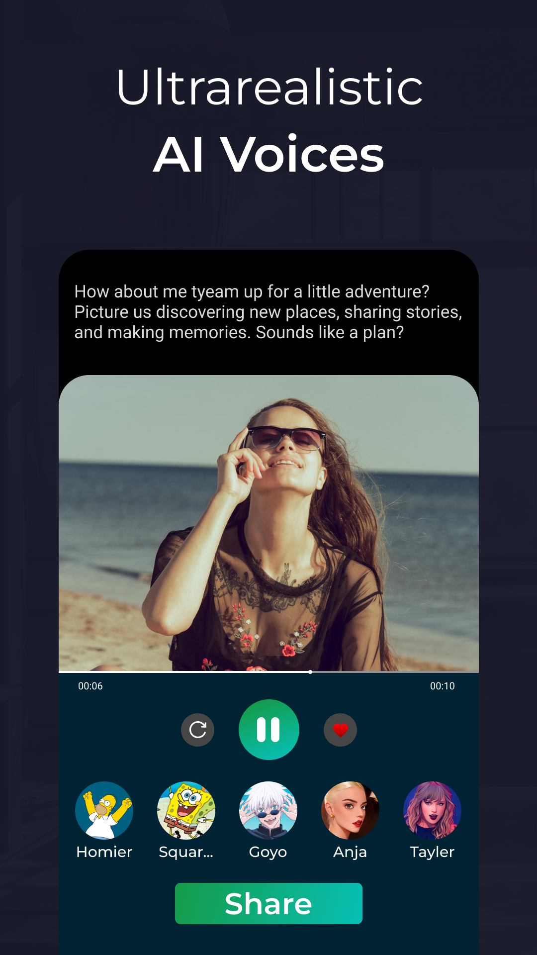 اسکرین شات 2 برنامه Voice AI - Changer Your Voice