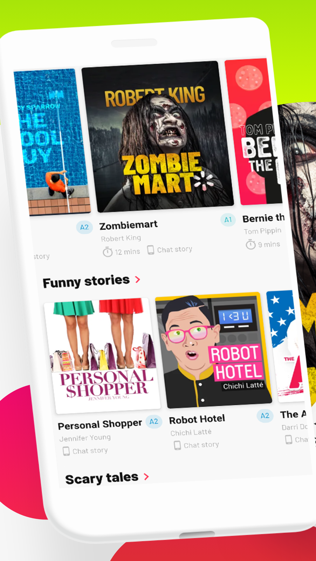 اسکرین شات 2 برنامه Readable: Read English Stories