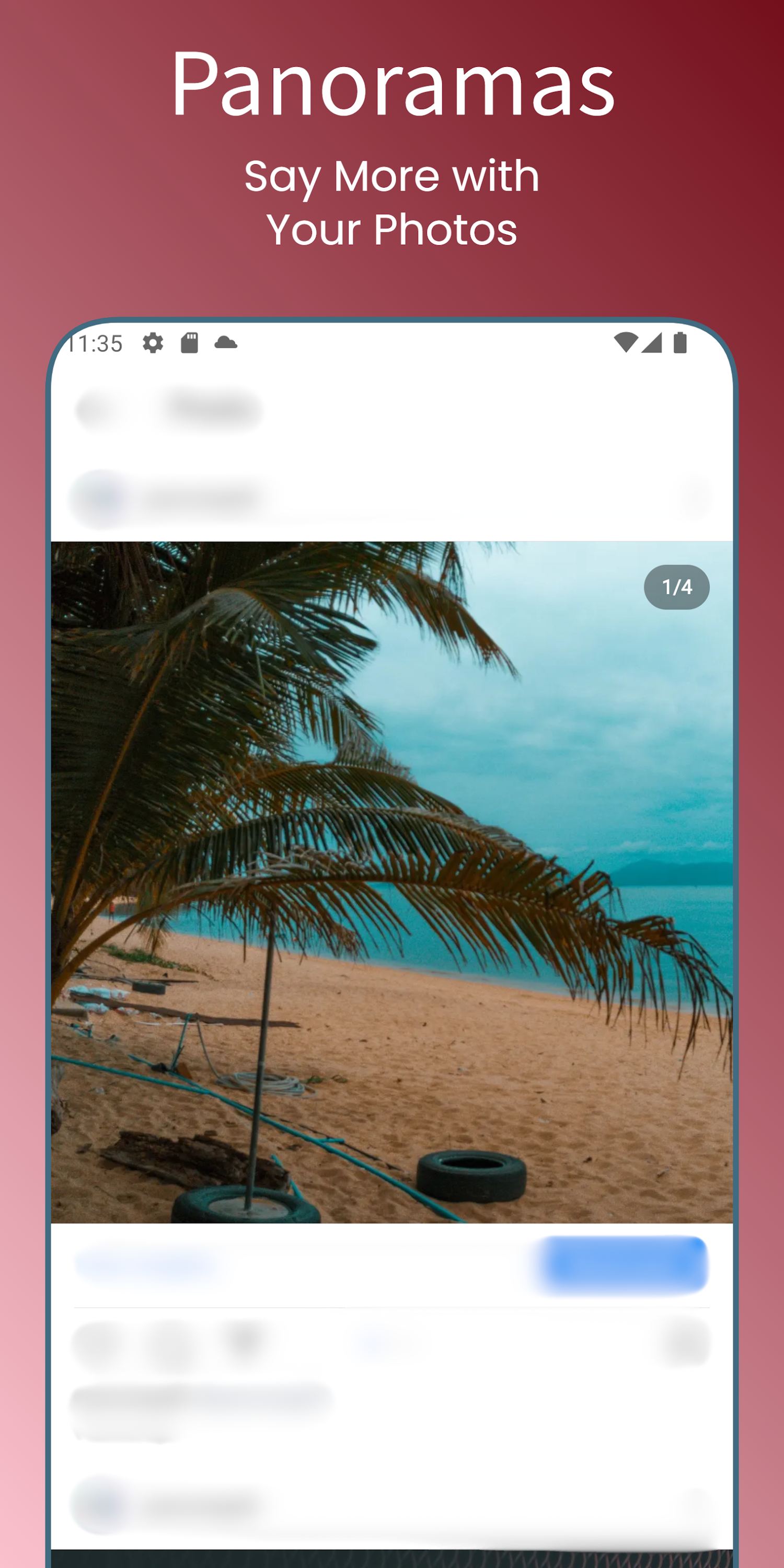 اسکرین شات 2 برنامه PanoraSplit - Panorama Maker