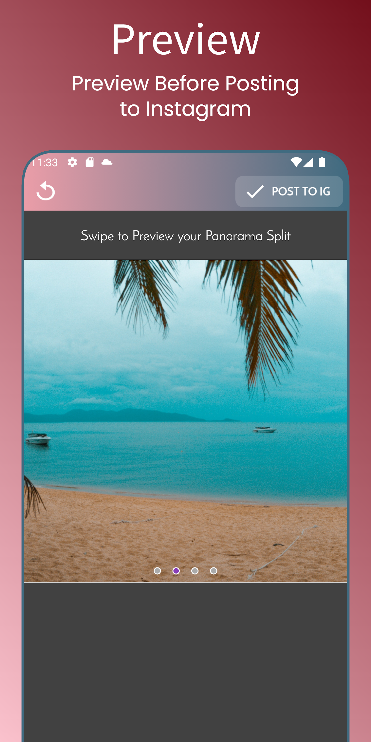 اسکرین شات 5 برنامه PanoraSplit - Panorama Maker