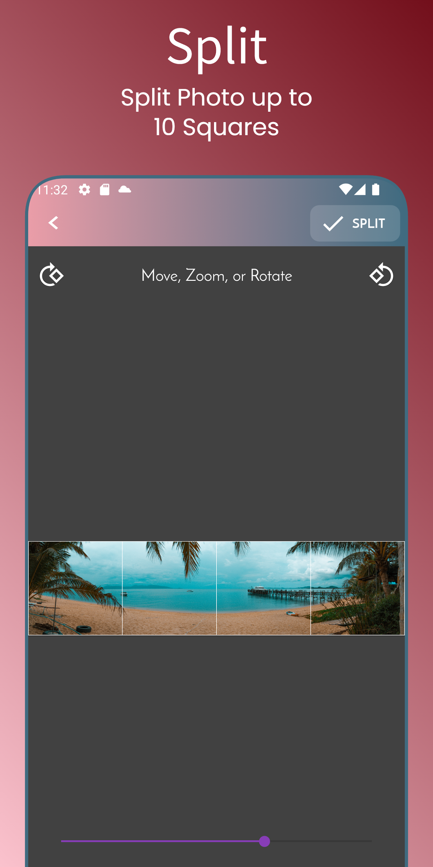 اسکرین شات 4 برنامه PanoraSplit - Panorama Maker