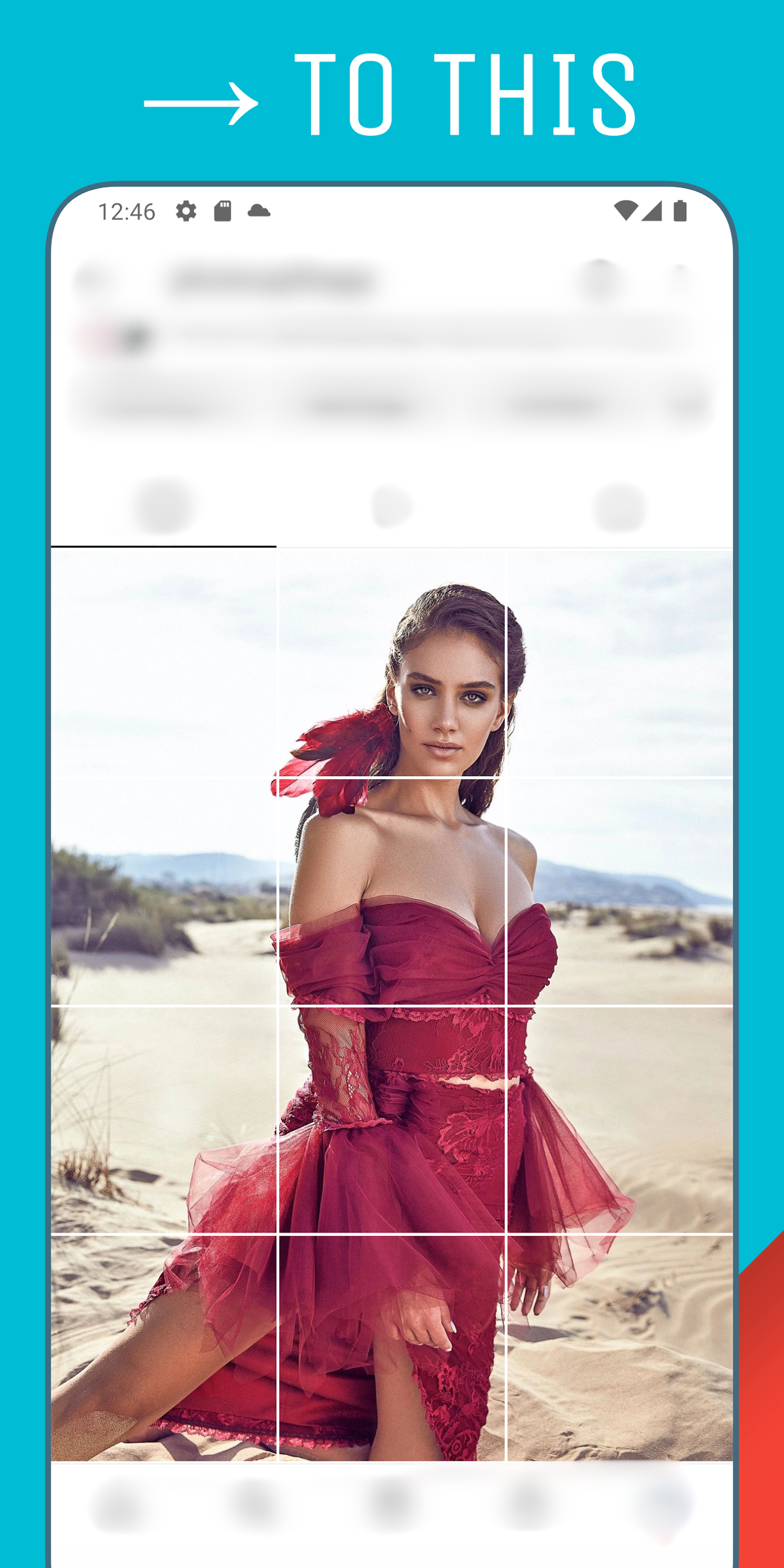 اسکرین شات 2 برنامه Grid Maker: PhotoSplit