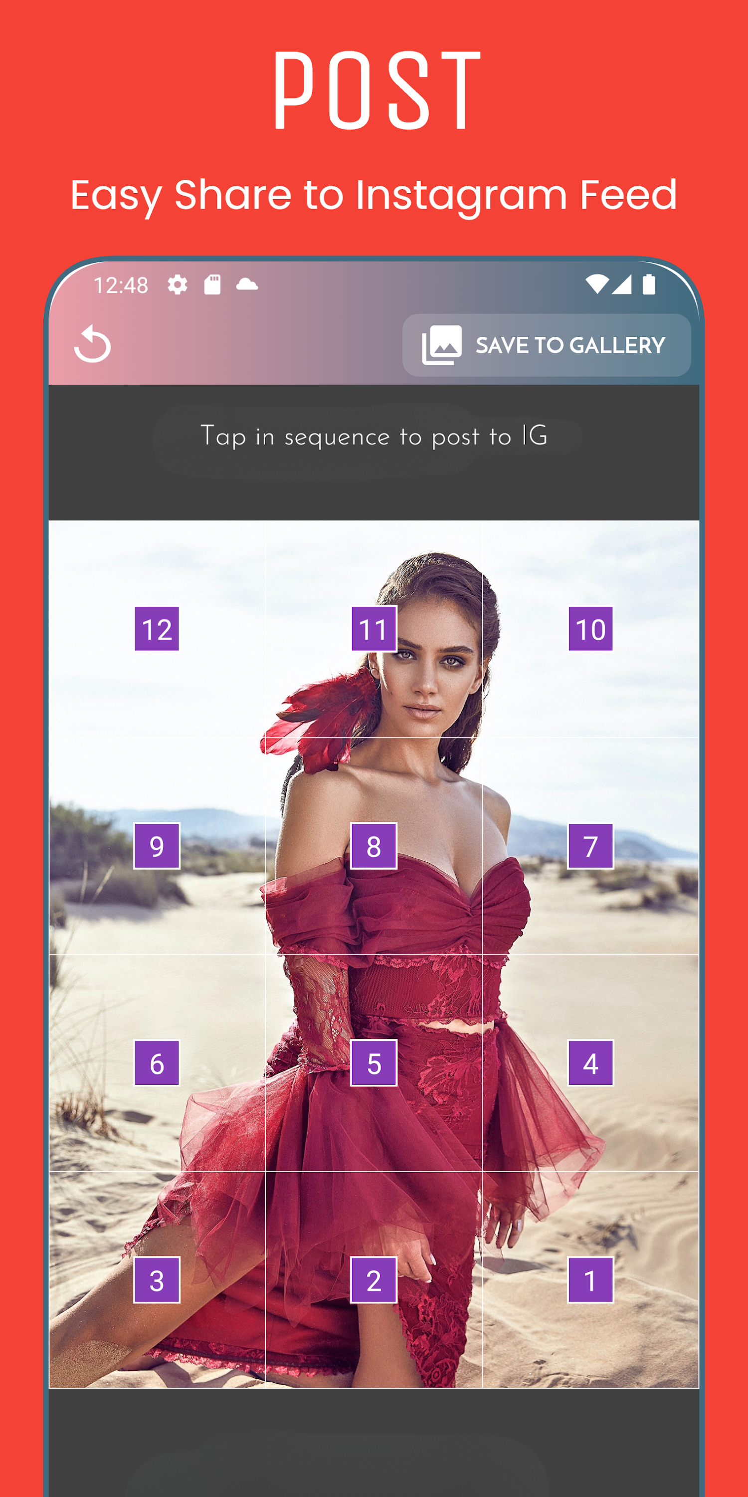 اسکرین شات 6 برنامه Grid Maker: PhotoSplit