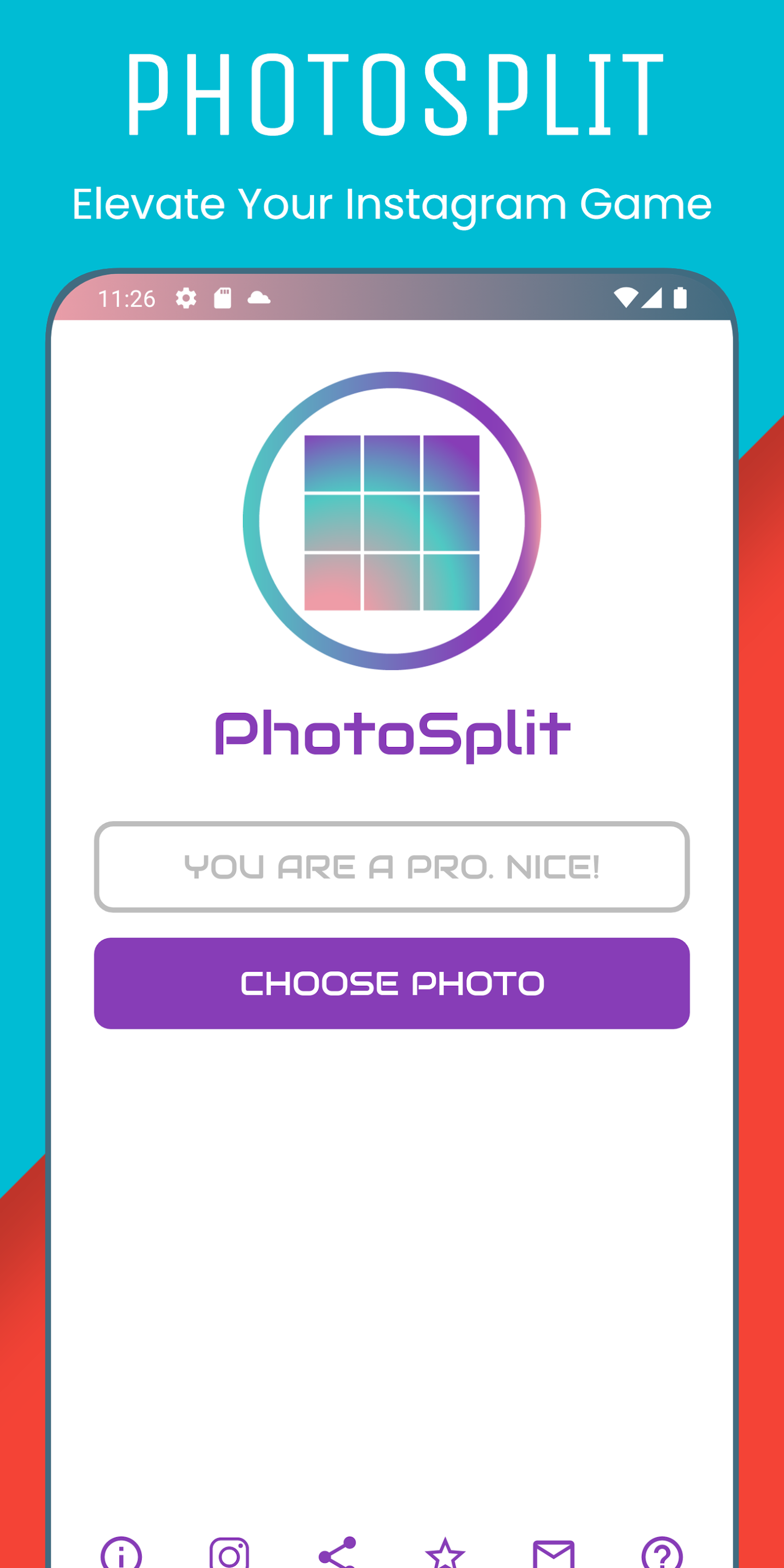 اسکرین شات 3 برنامه PhotoSplit Rectangle Grids