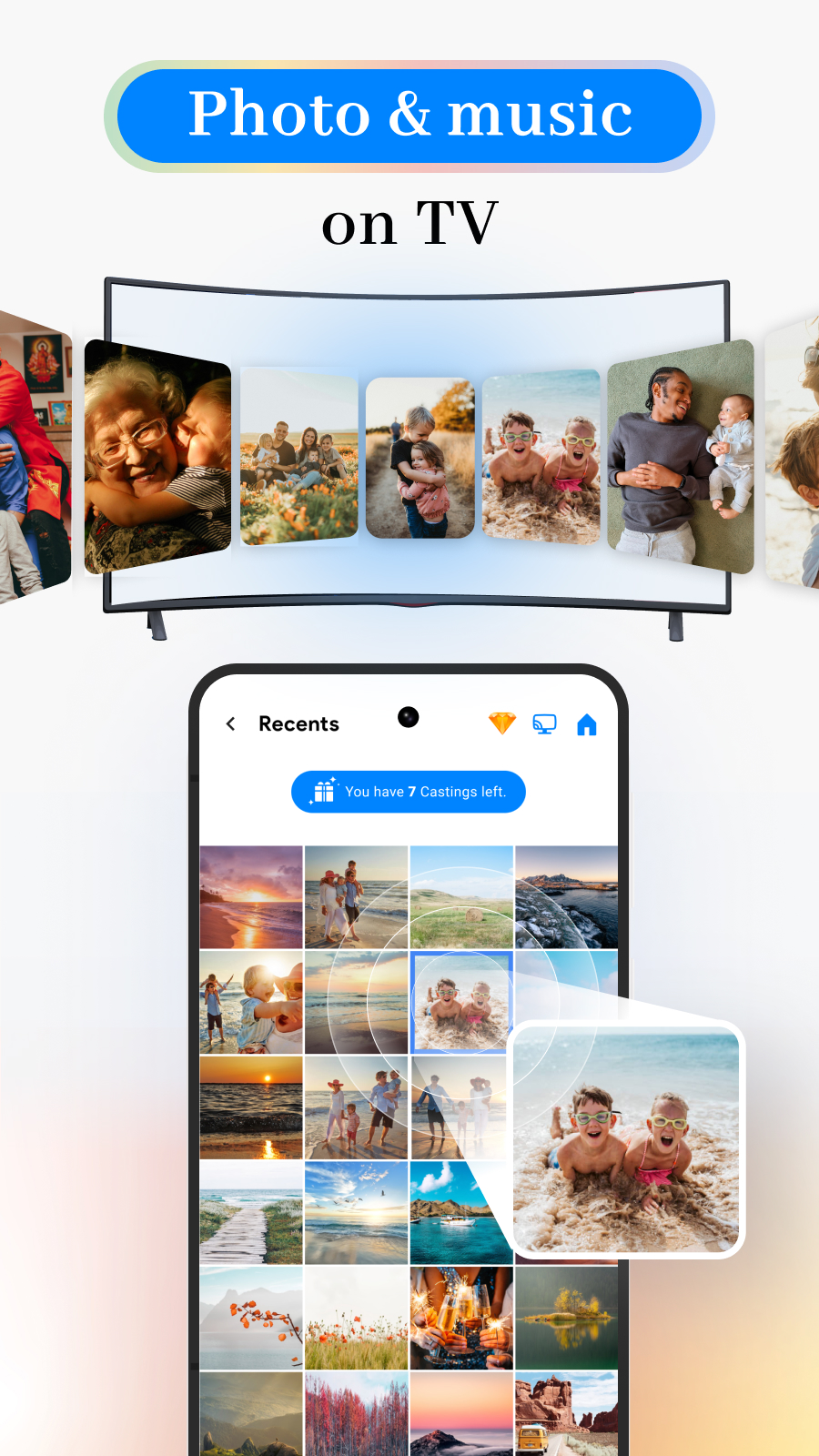 اسکرین شات 4 برنامه TV Cast for Chromecast