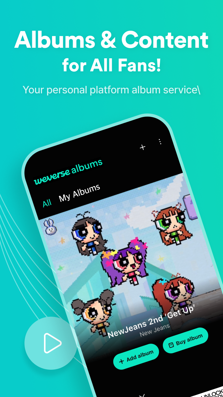 اسکرین شات 1 برنامه Weverse Albums