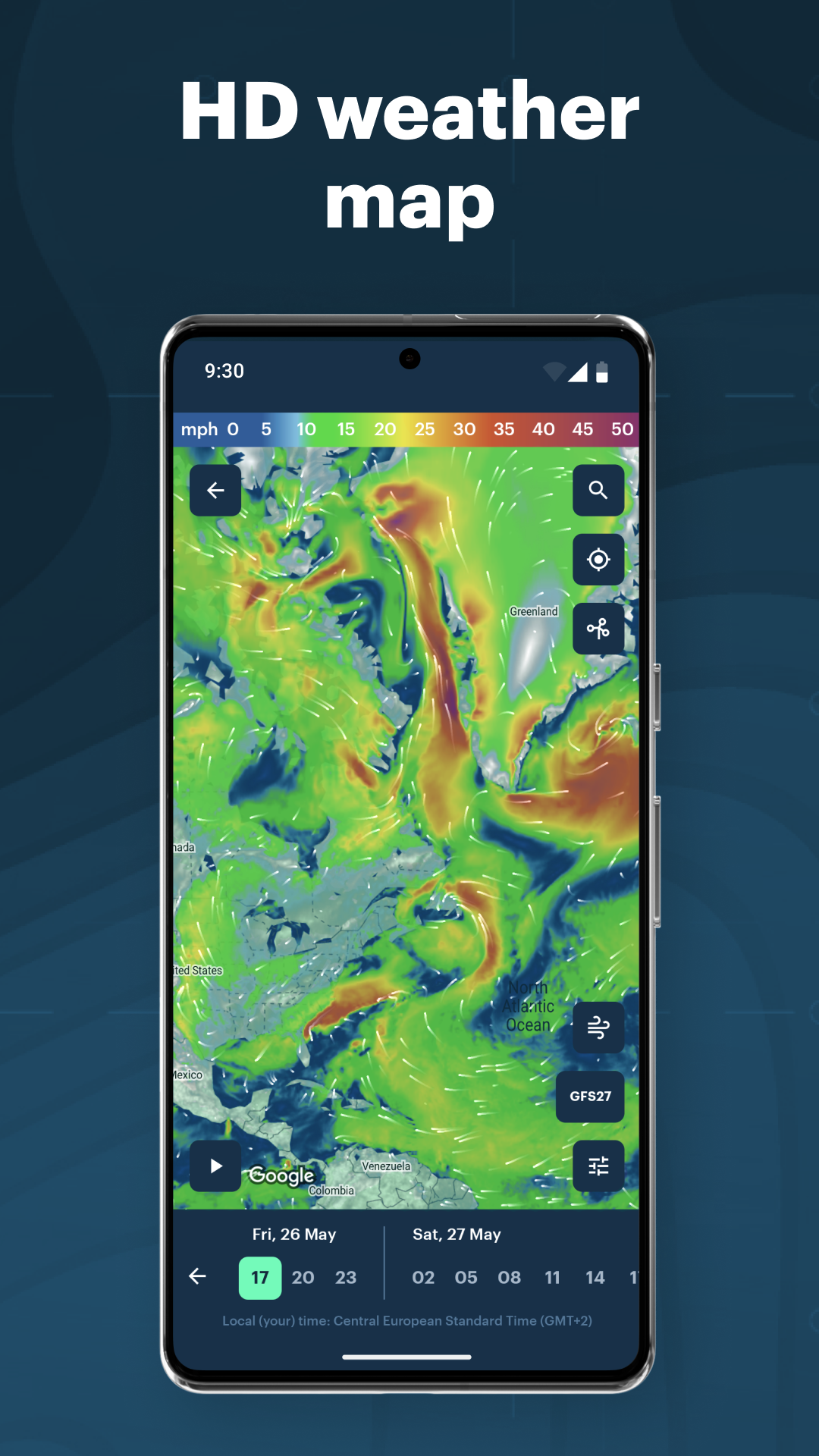اسکرین شات 3 برنامه Windy.app - Enhanced forecast