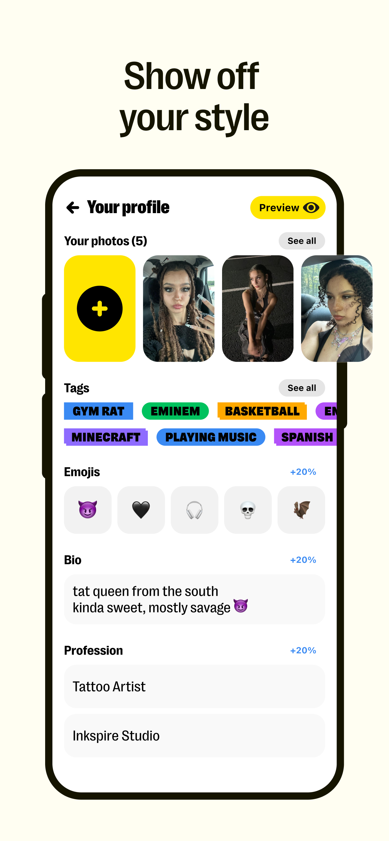 اسکرین شات 4 برنامه Yubo: Make friends & chat now