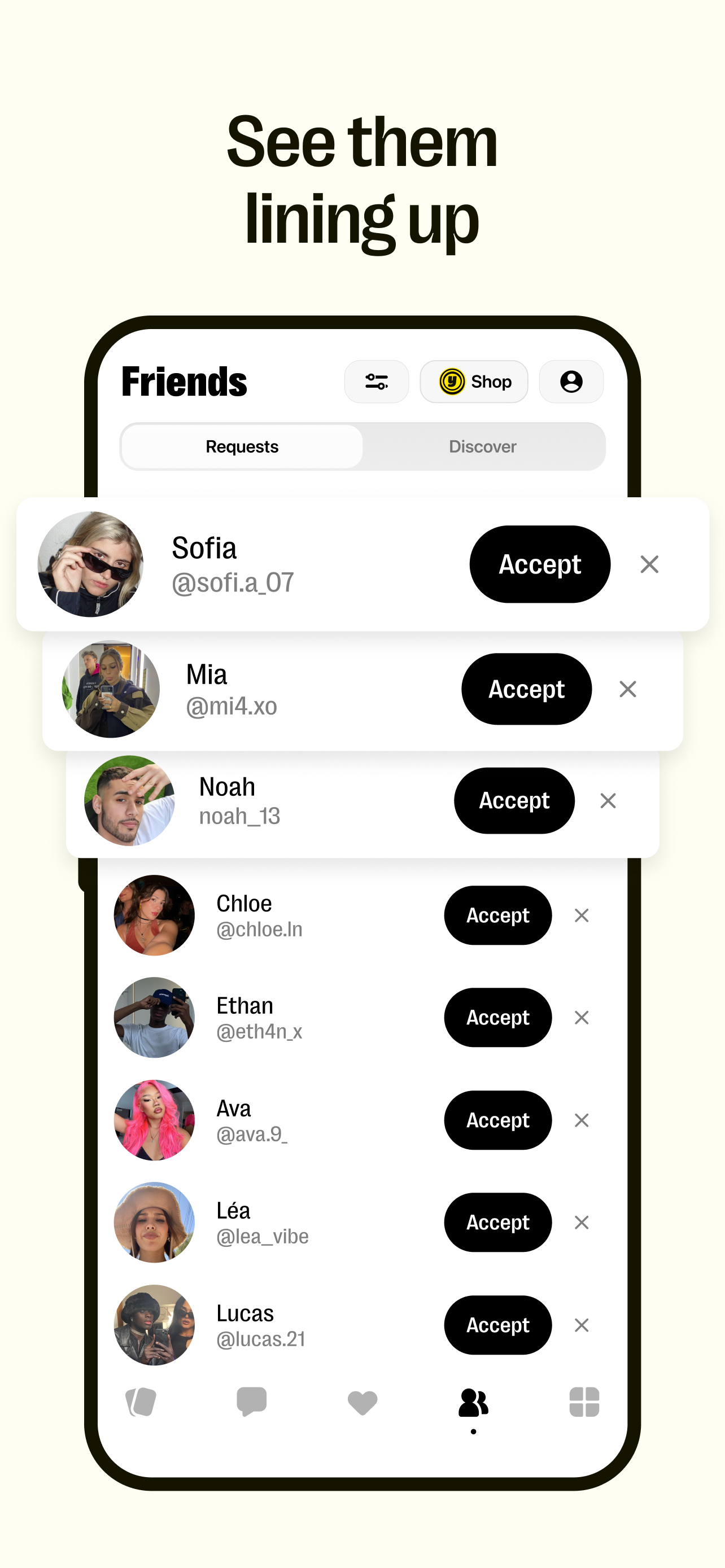 اسکرین شات 6 برنامه Yubo: Make friends & chat now