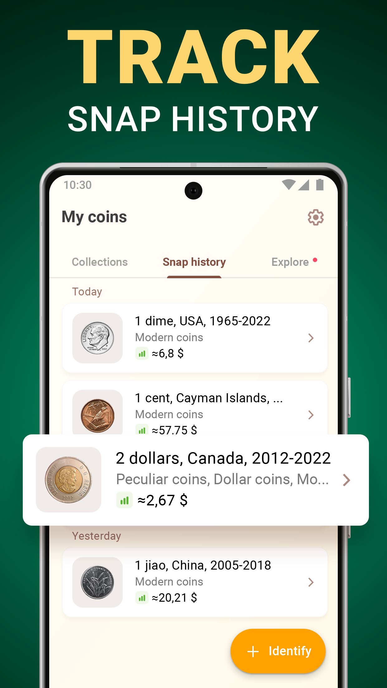 اسکرین شات 6 برنامه Coin ID - Coin Identifier