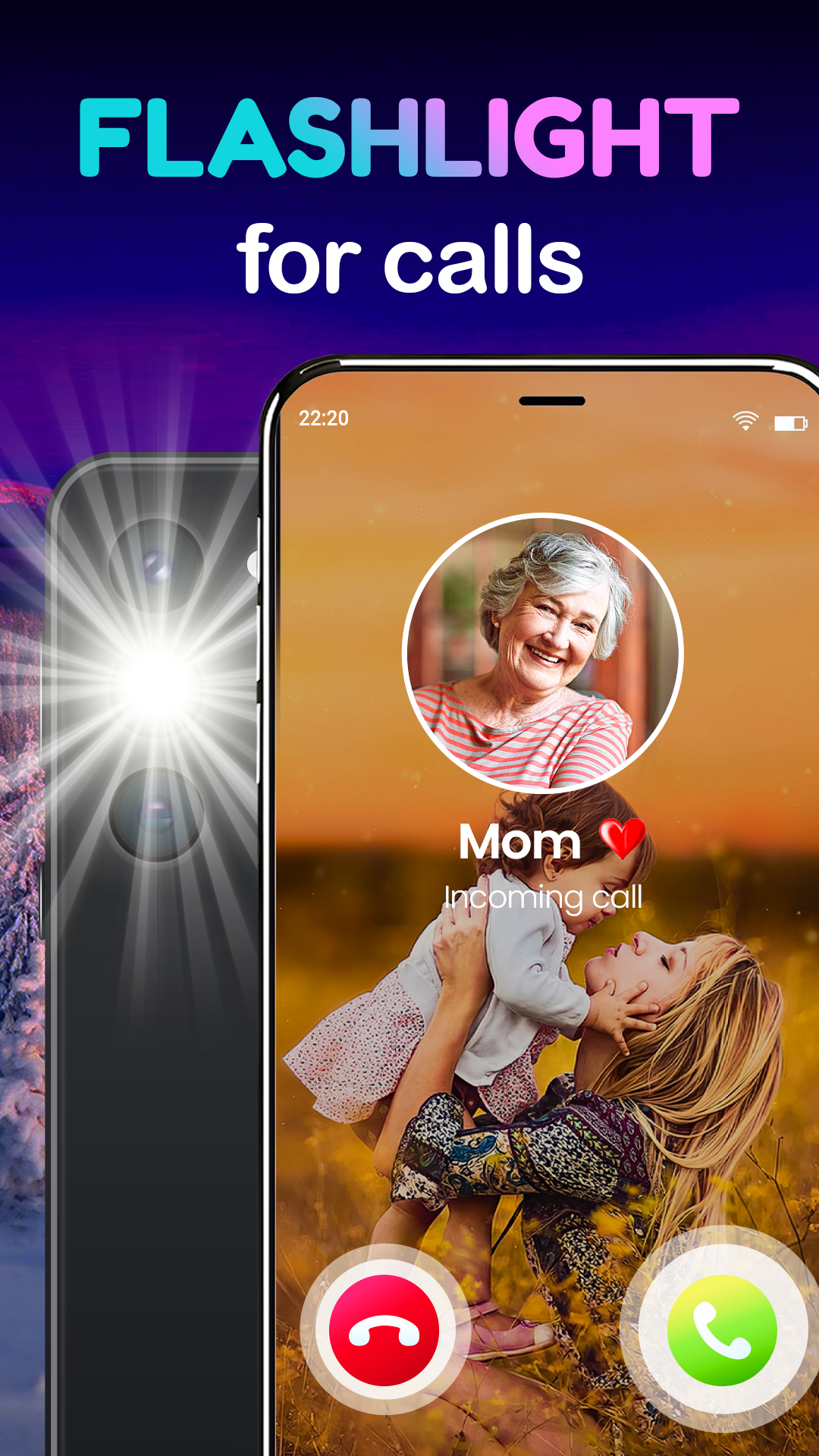 اسکرین شات 5 برنامه Color Phone, Call Screen Theme